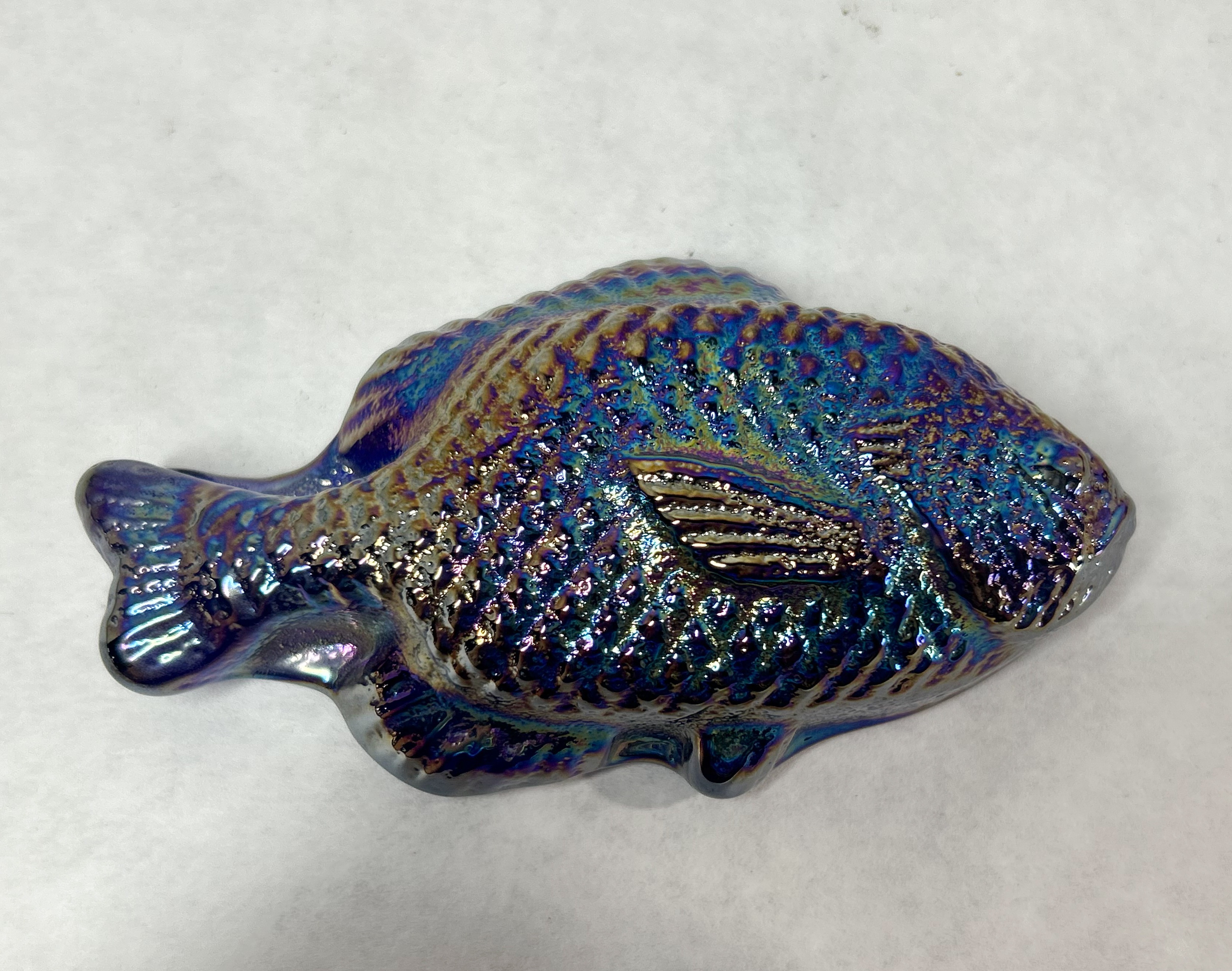 IRIDESCENT GLASS SUNFISH FIGURINE