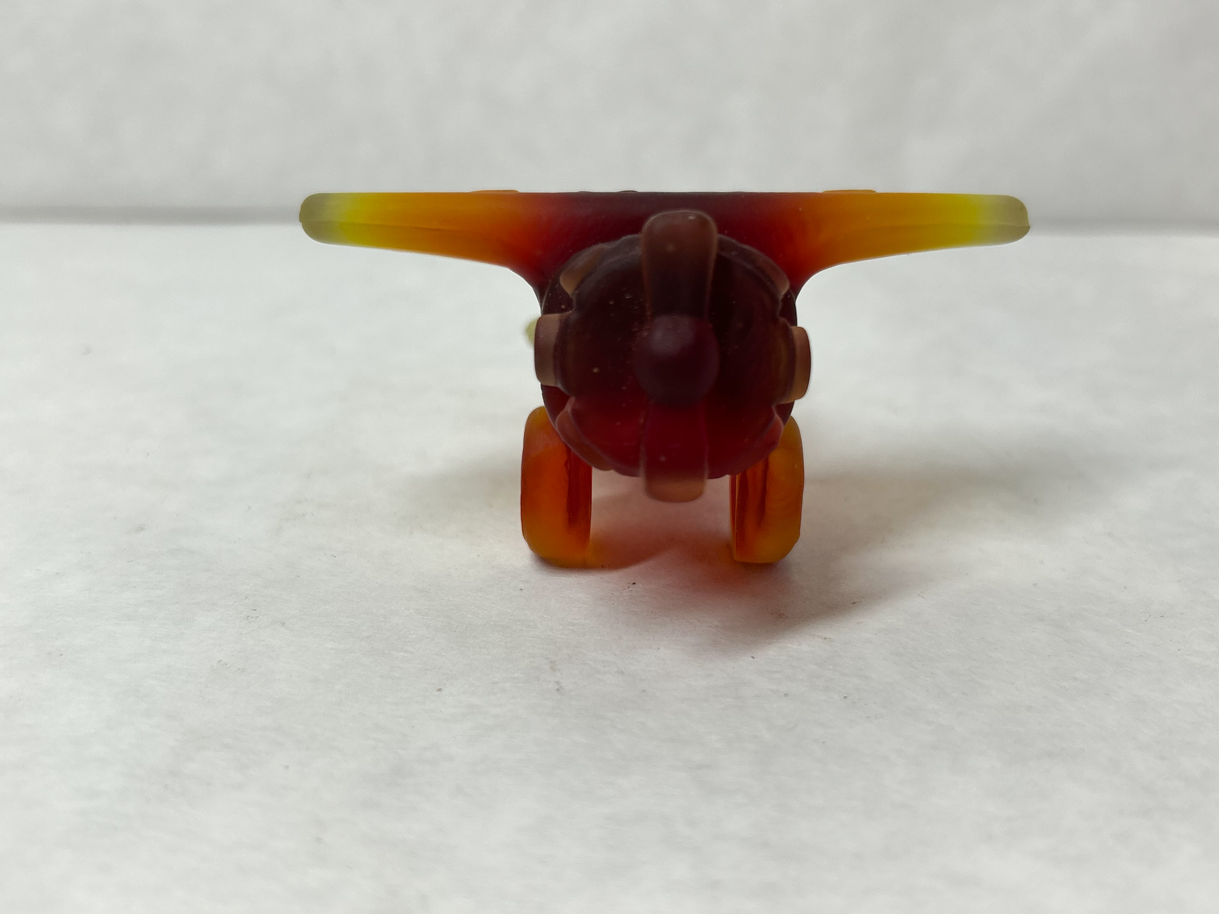 BOYD AMBERINA SATIN GLASS AIRPLANE