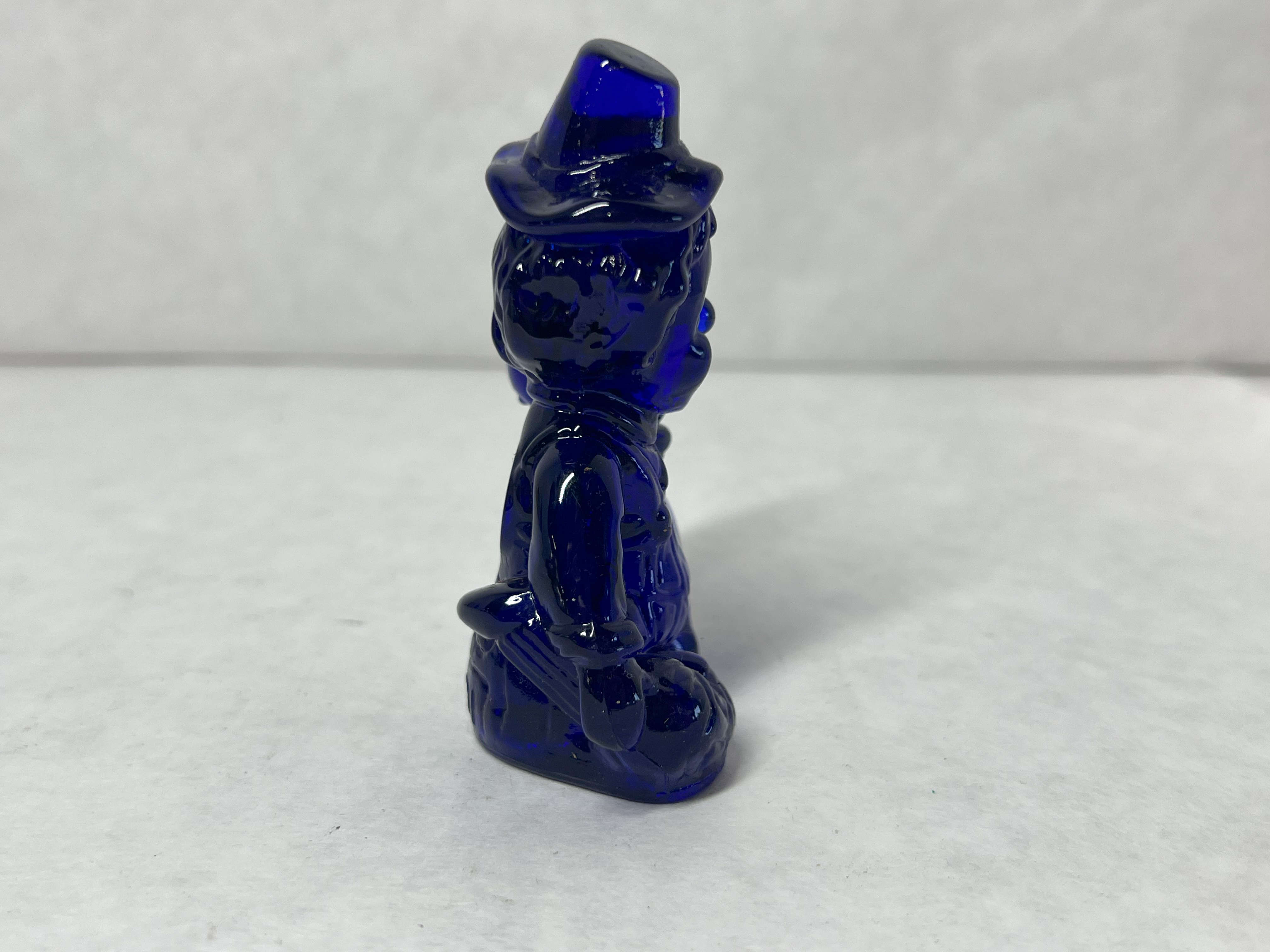 MOSSER COBALT GLASS CLOWN 1981