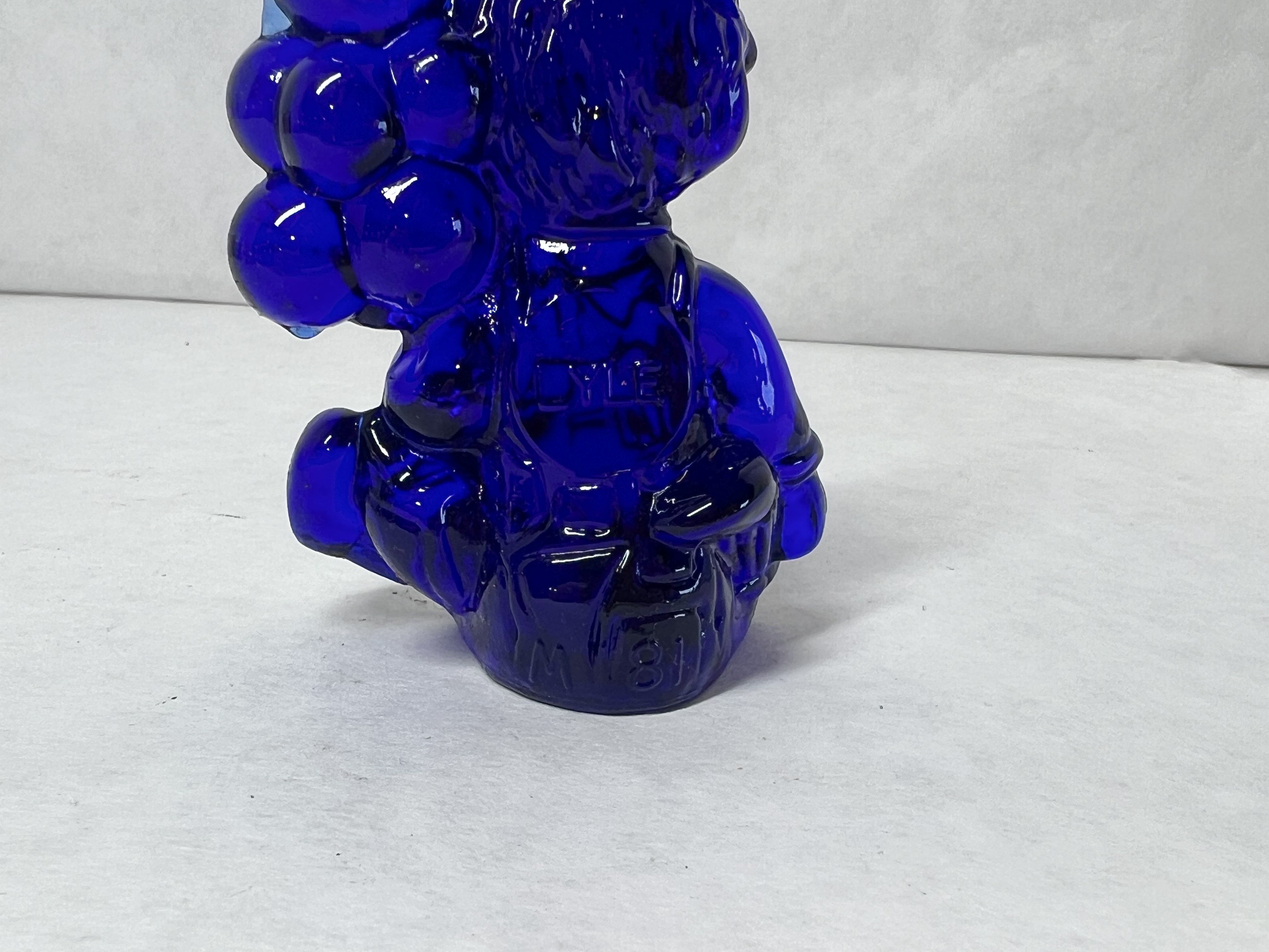 MOSSER COBALT GLASS CLOWN 1981