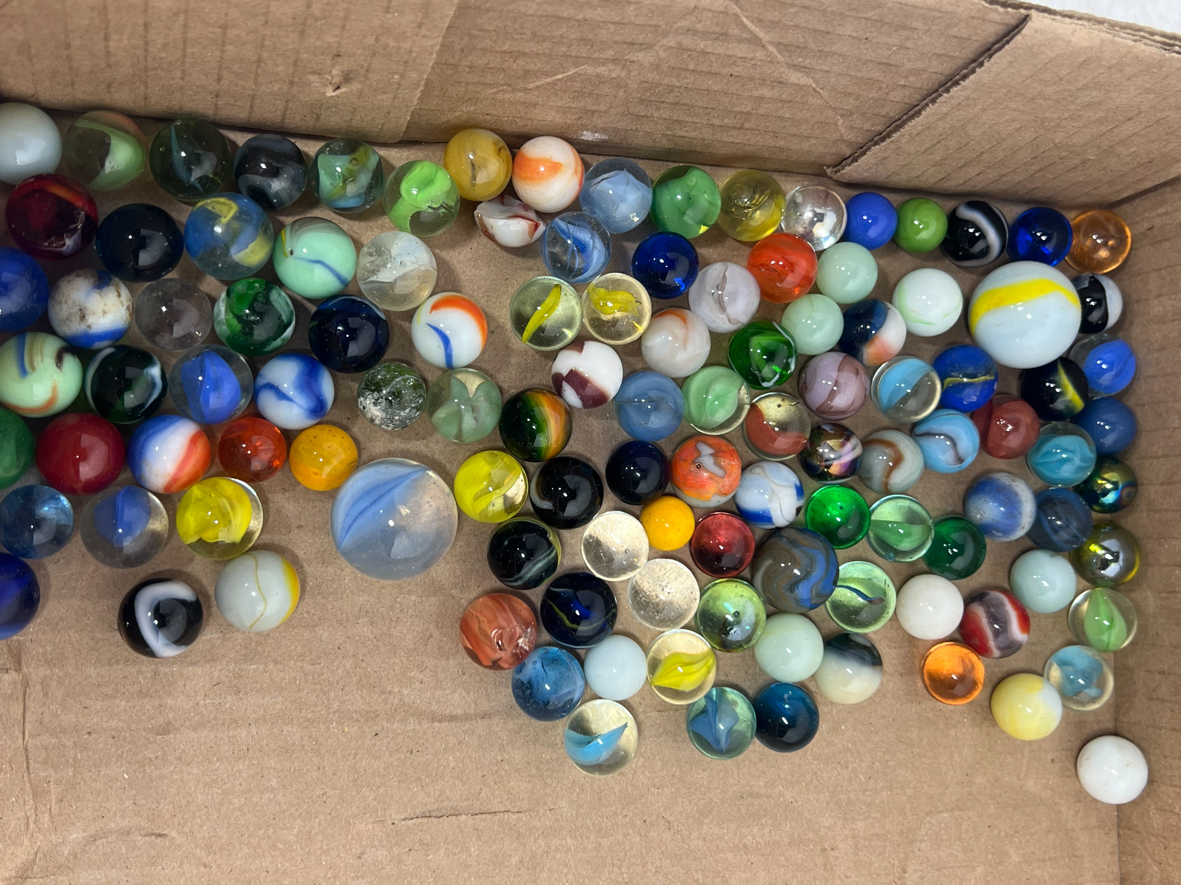 CROWN, MARBLES AND JAR, 20TH CENTURY