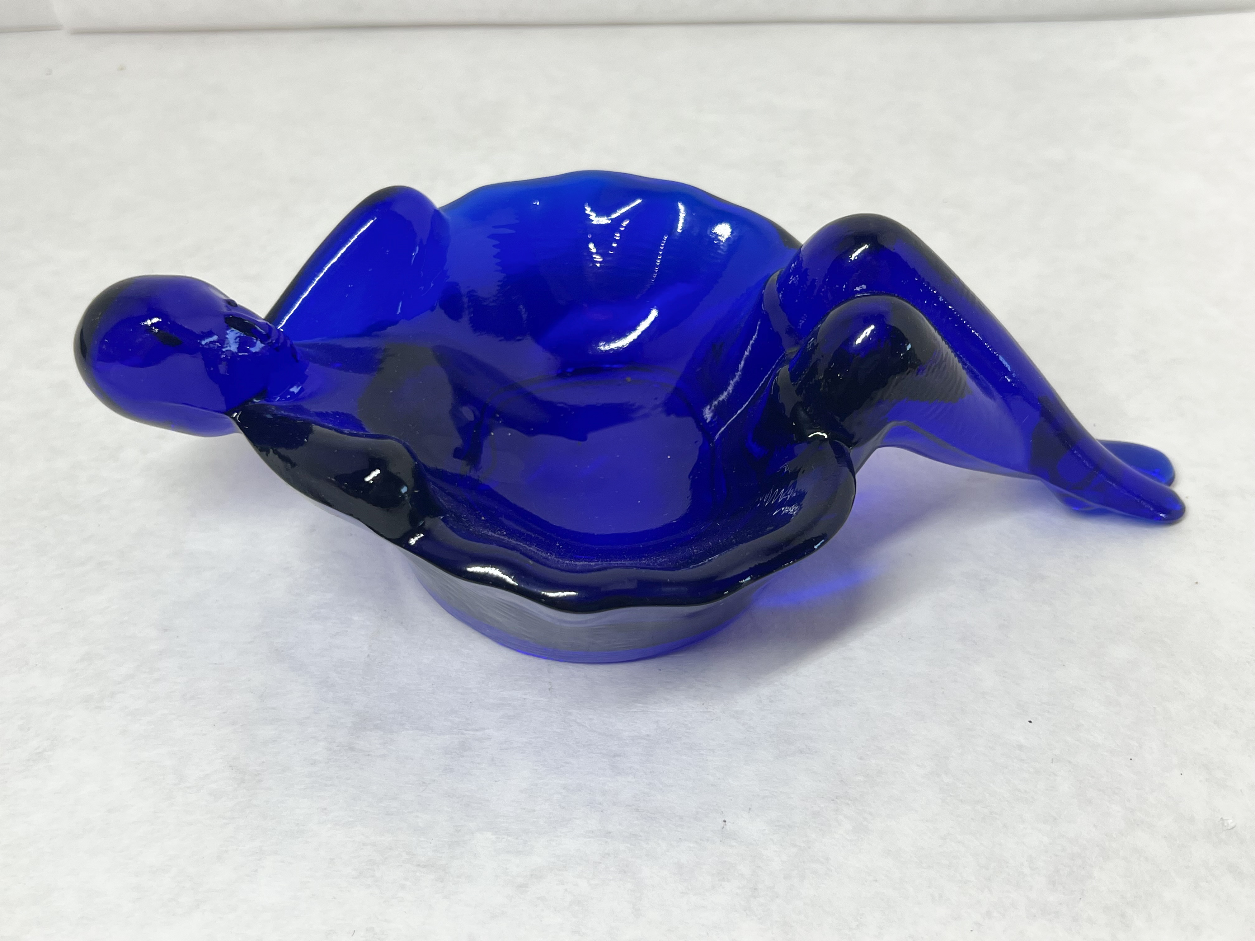 MOSSER COBALT BLUE BATHING BEAUTY SOAP DISH