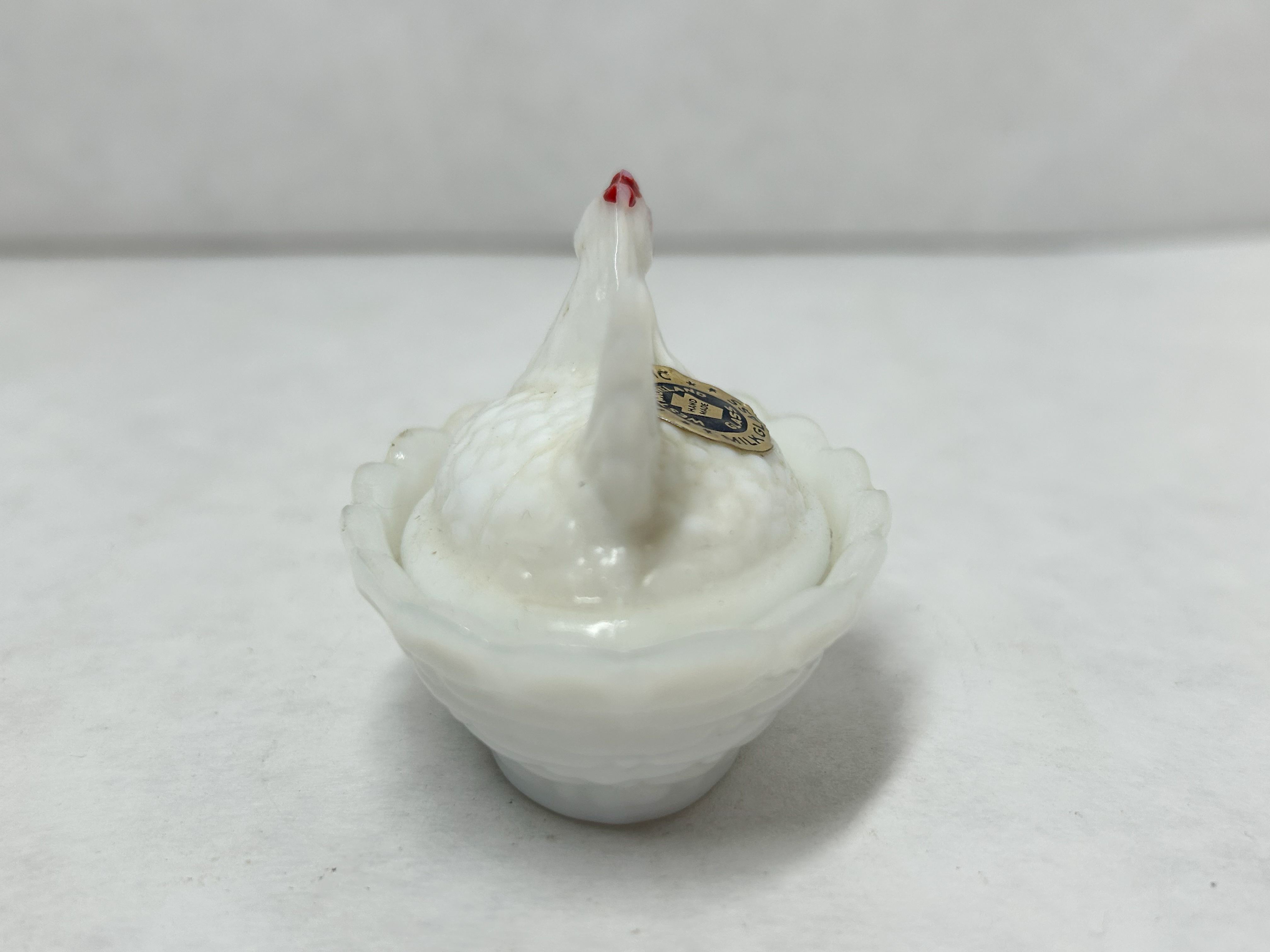 WESTMORELAND MILK GLASS HEN ON NEST