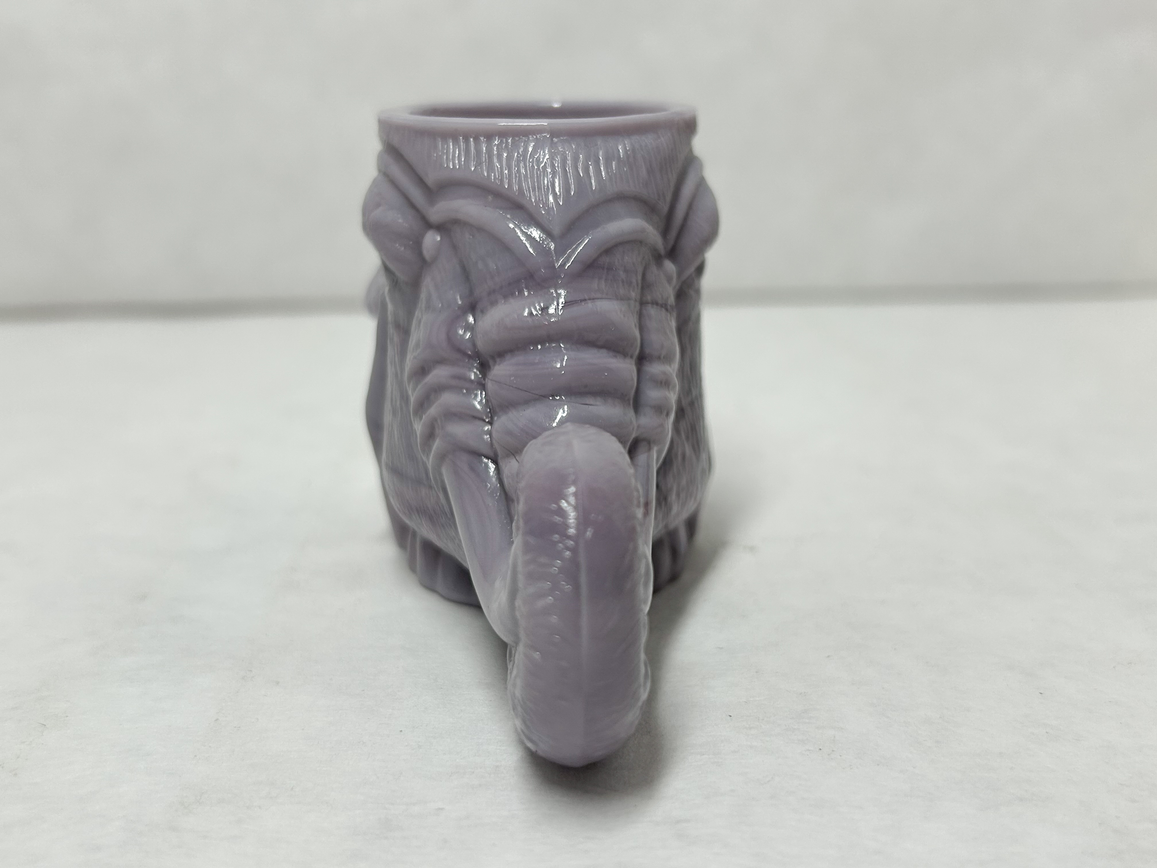 BOYD GLASS PURPLE SLAG ELEPHANT