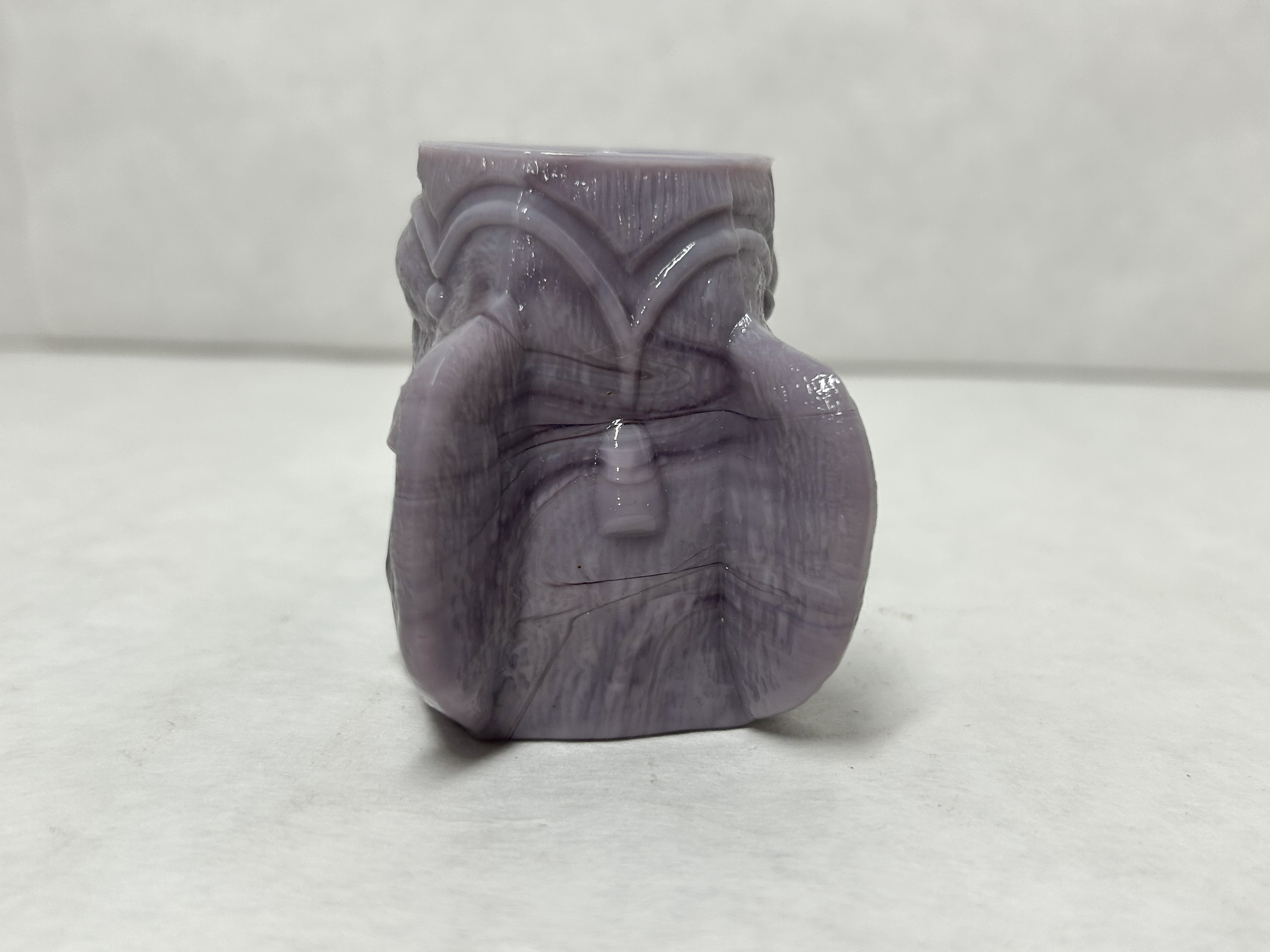 BOYD GLASS PURPLE SLAG ELEPHANT