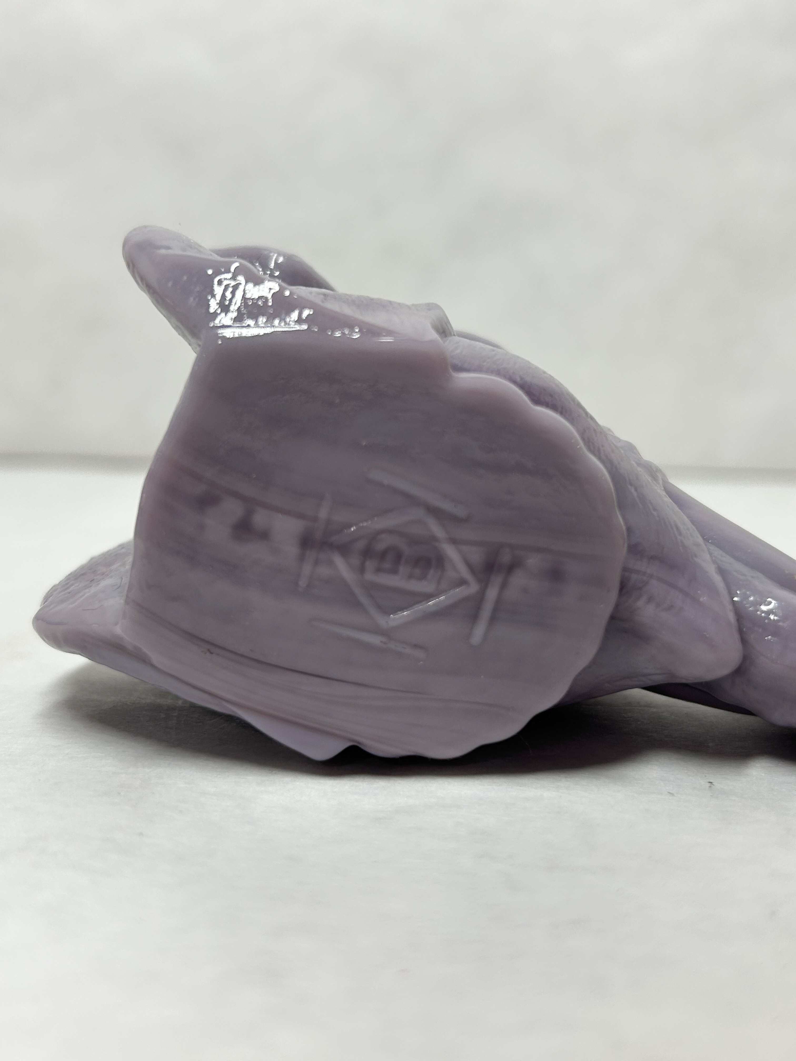 BOYD GLASS PURPLE SLAG ELEPHANT