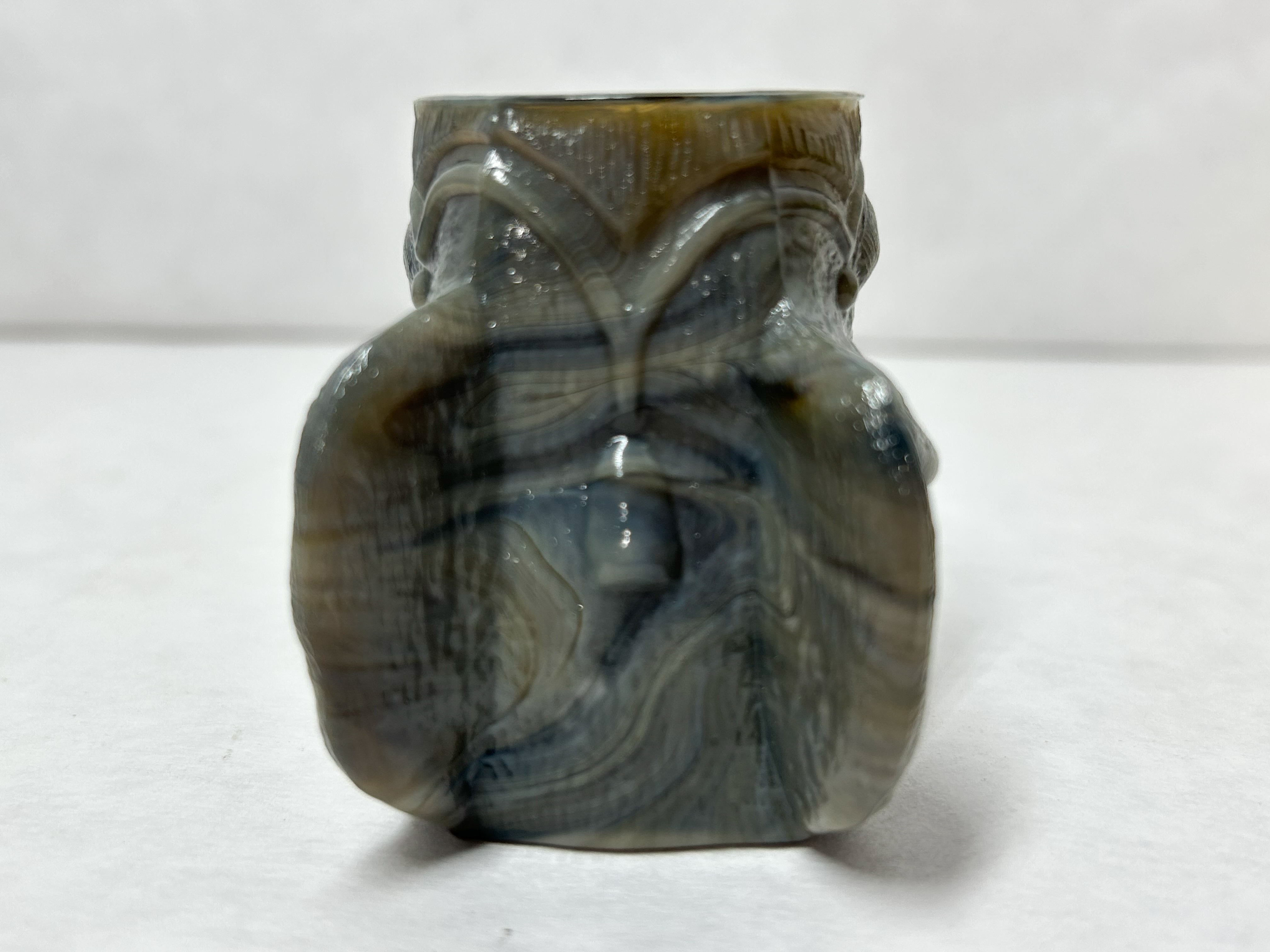 BOYD GLASS ELEPHANT TOOTHPICK HOLDER