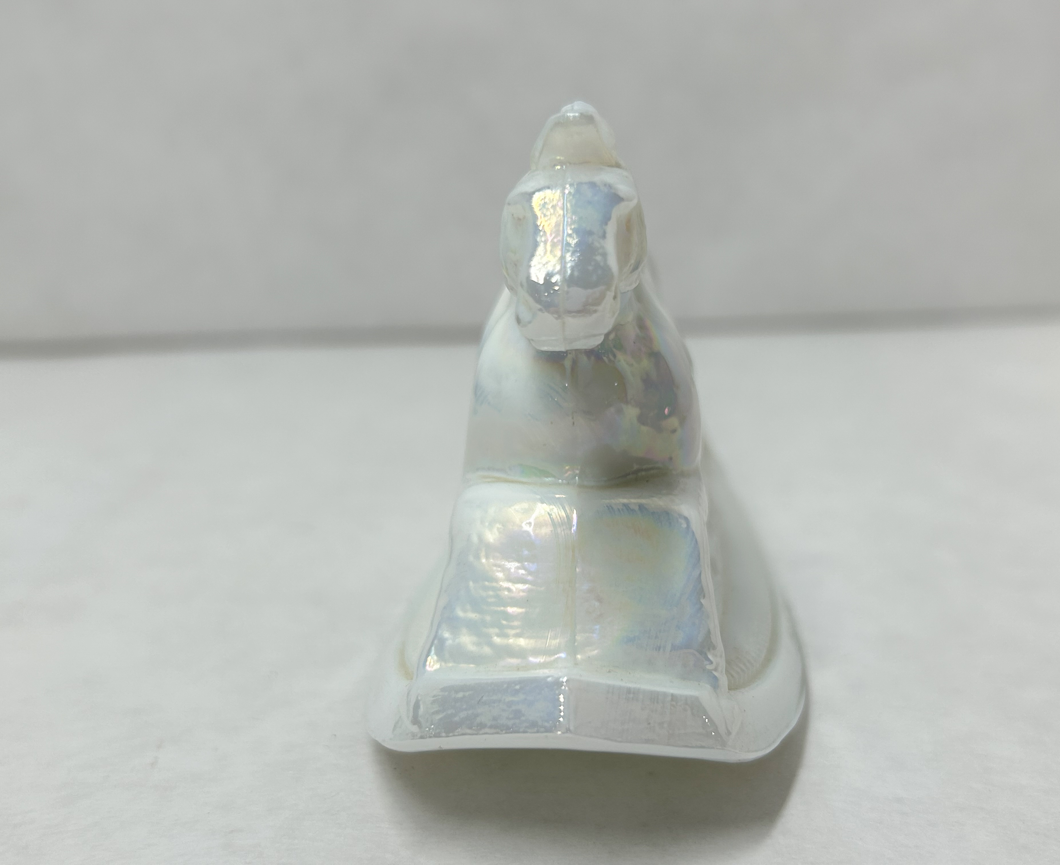 BOYD IRIDESCENT GLASS ROCKING HORSE 1982