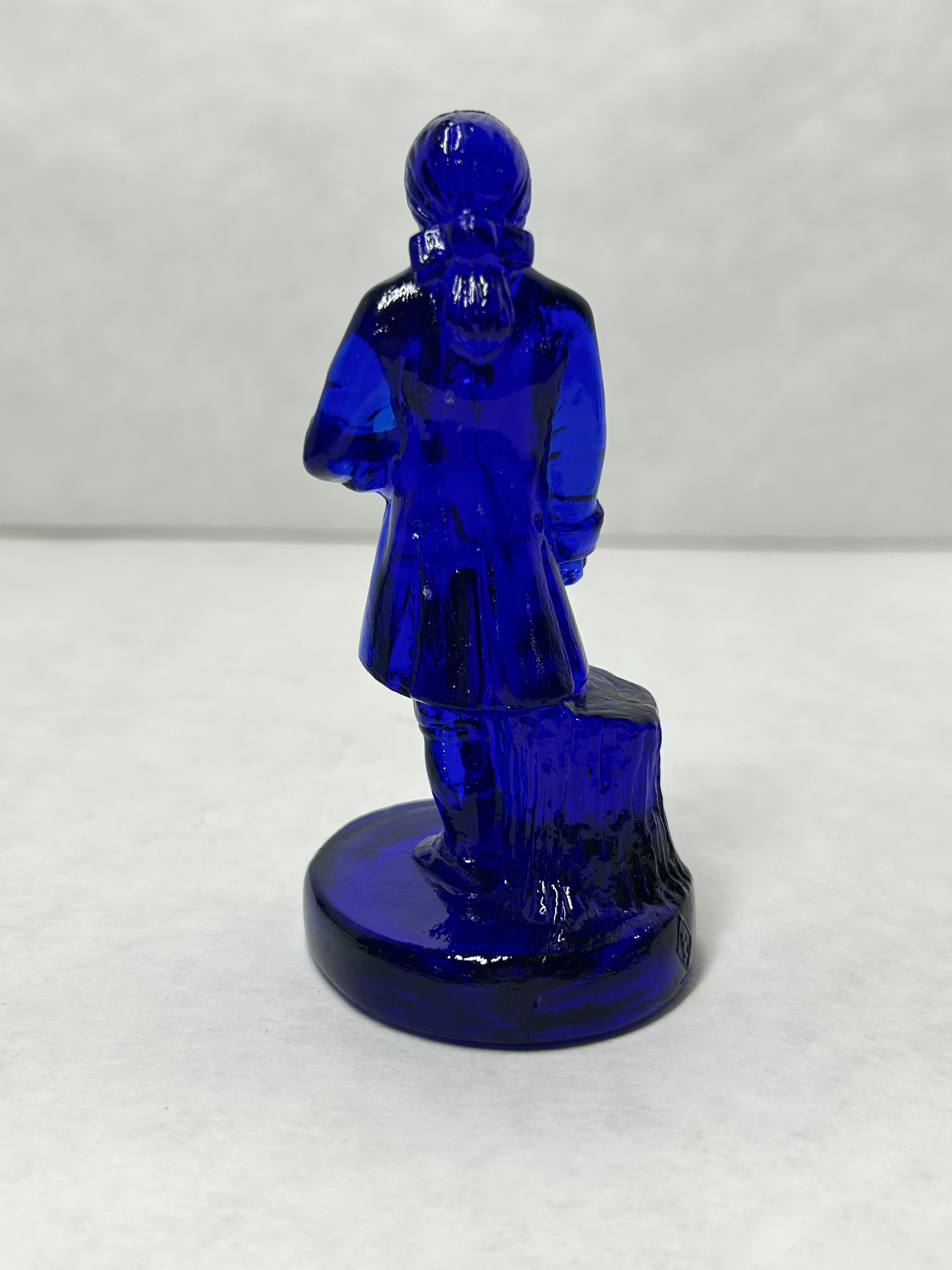 BOYD COBALT GLASS COLONIAL MAN