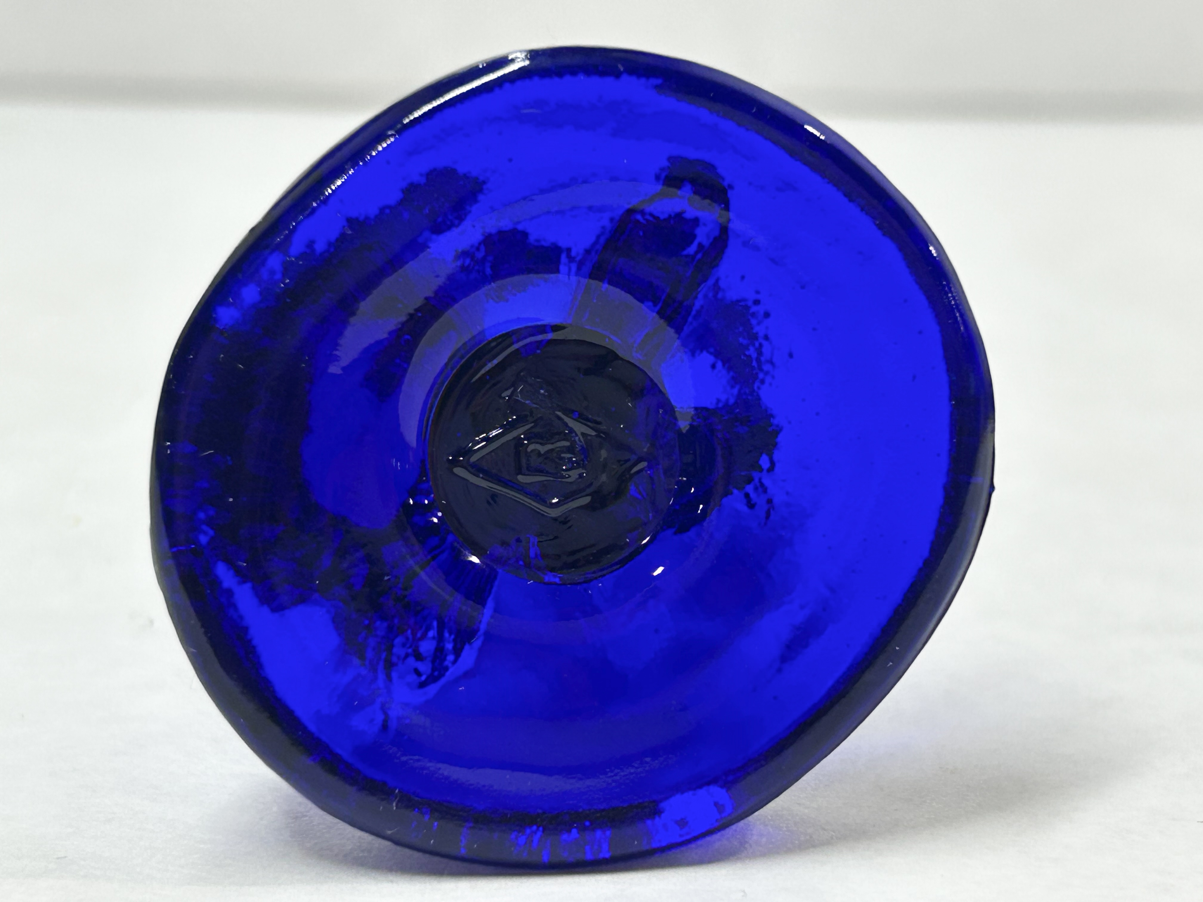 BOYD COBALT GLASS COLONIAL MAN