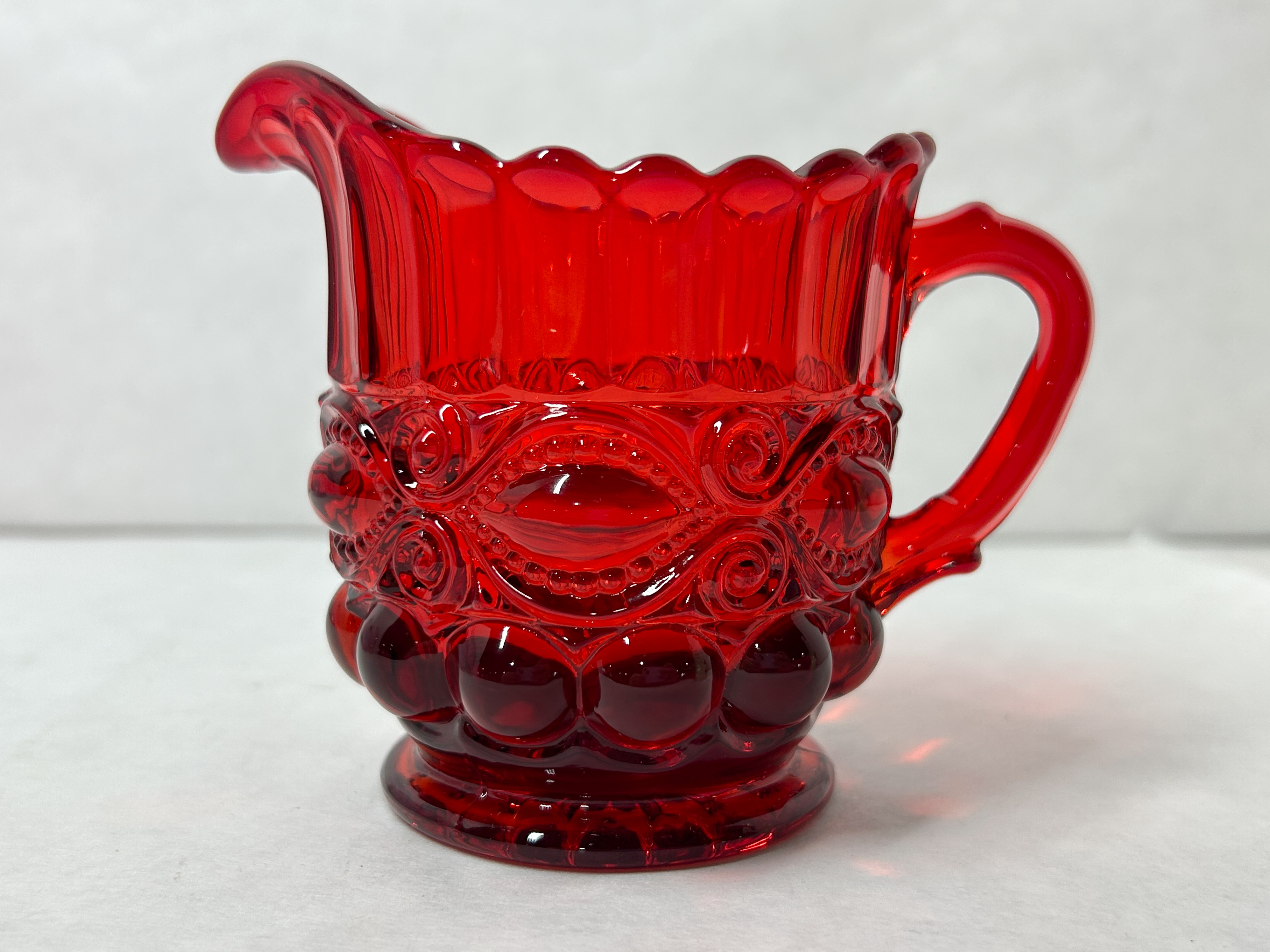 MOSSER RUBY RED EYE WINKER GLASS CREAMER