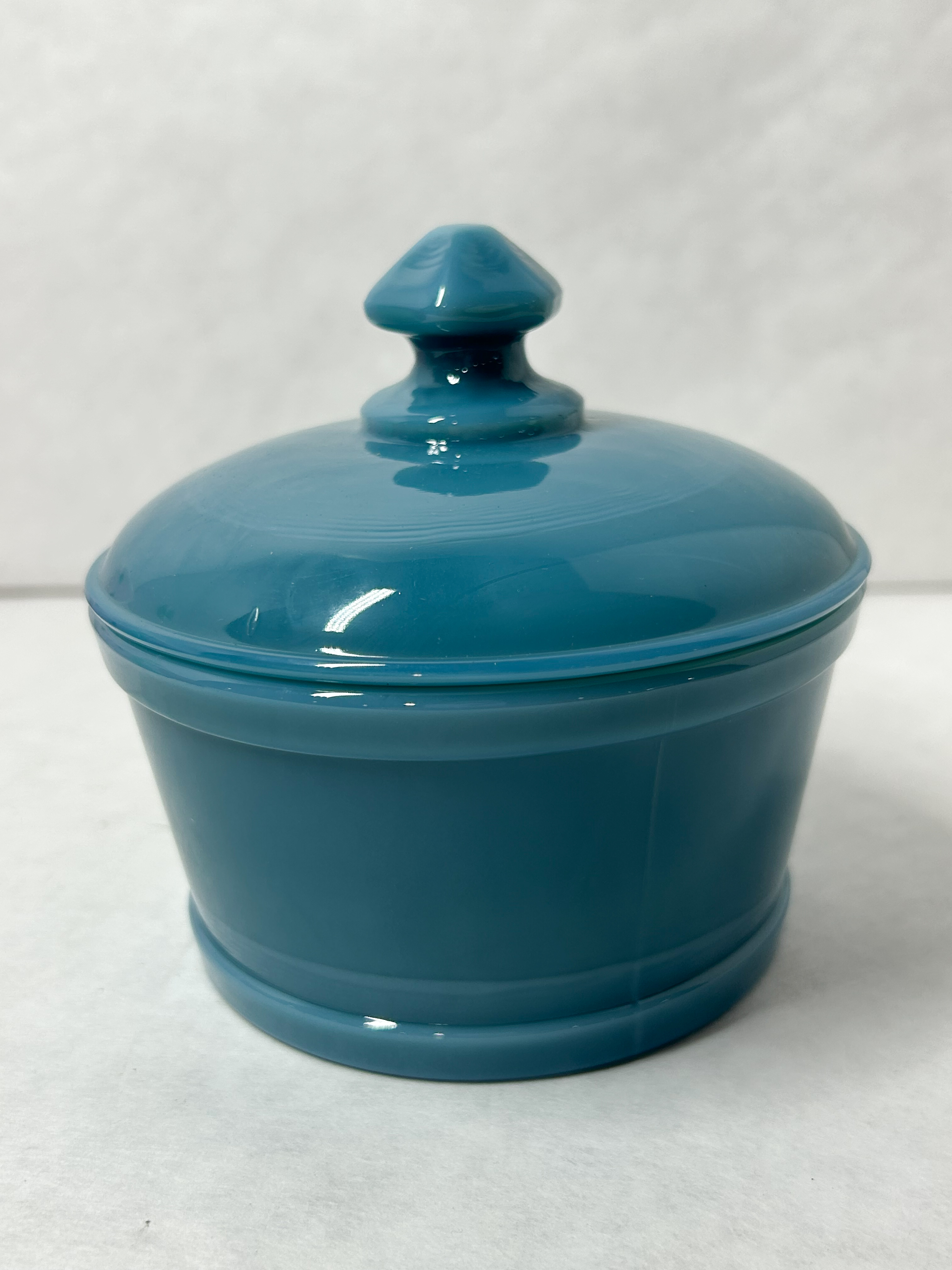 MOSSER GEORGIA BLUE GLASS BUTTER TUB
