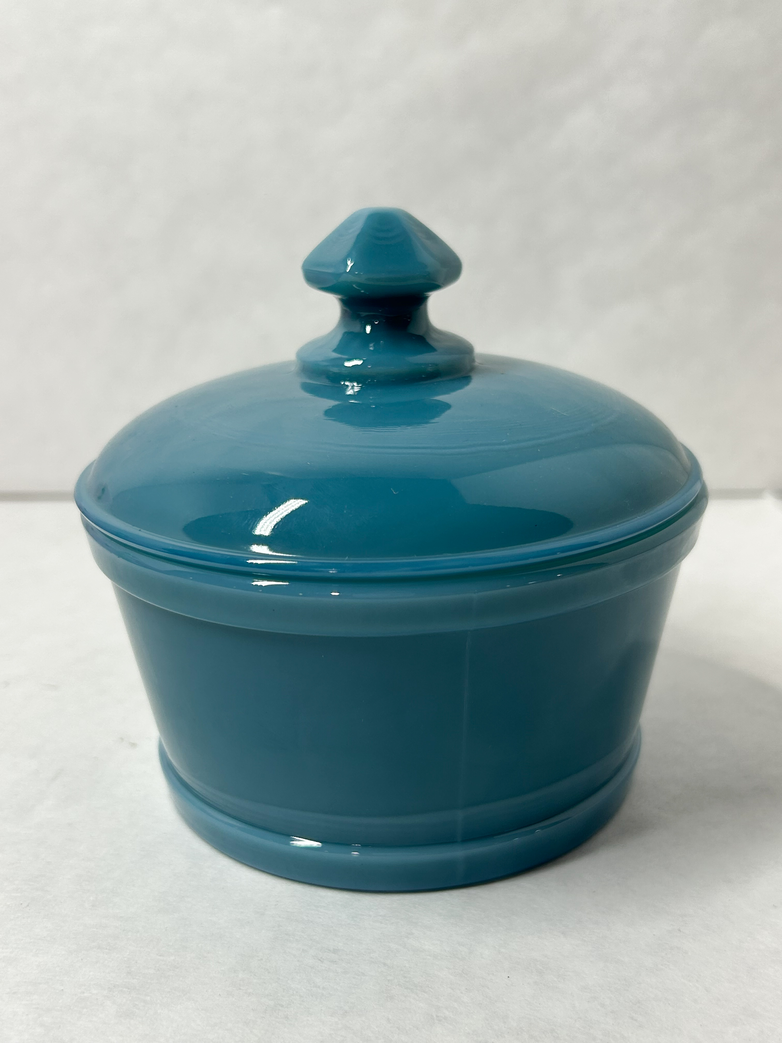 MOSSER GEORGIA BLUE GLASS BUTTER TUB