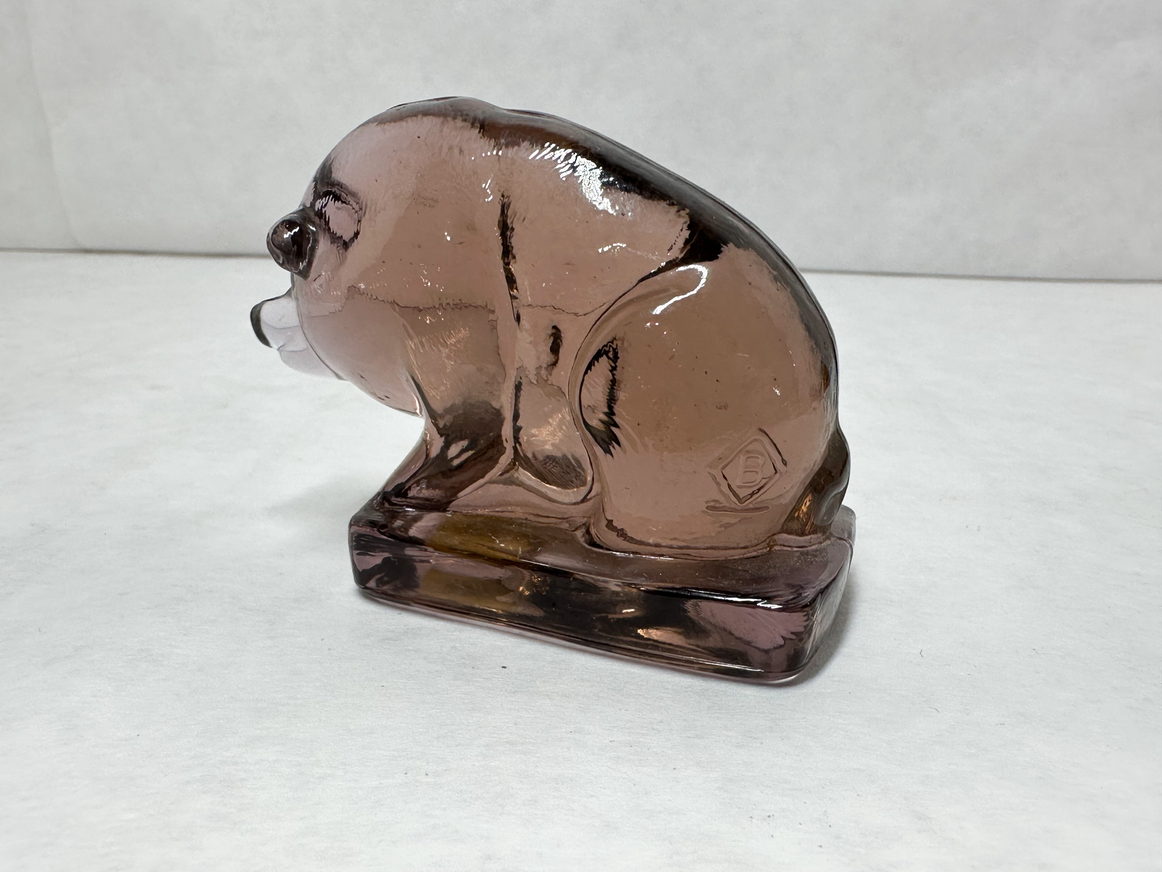 BOYD AMETHYST SUEE GLASS PIG