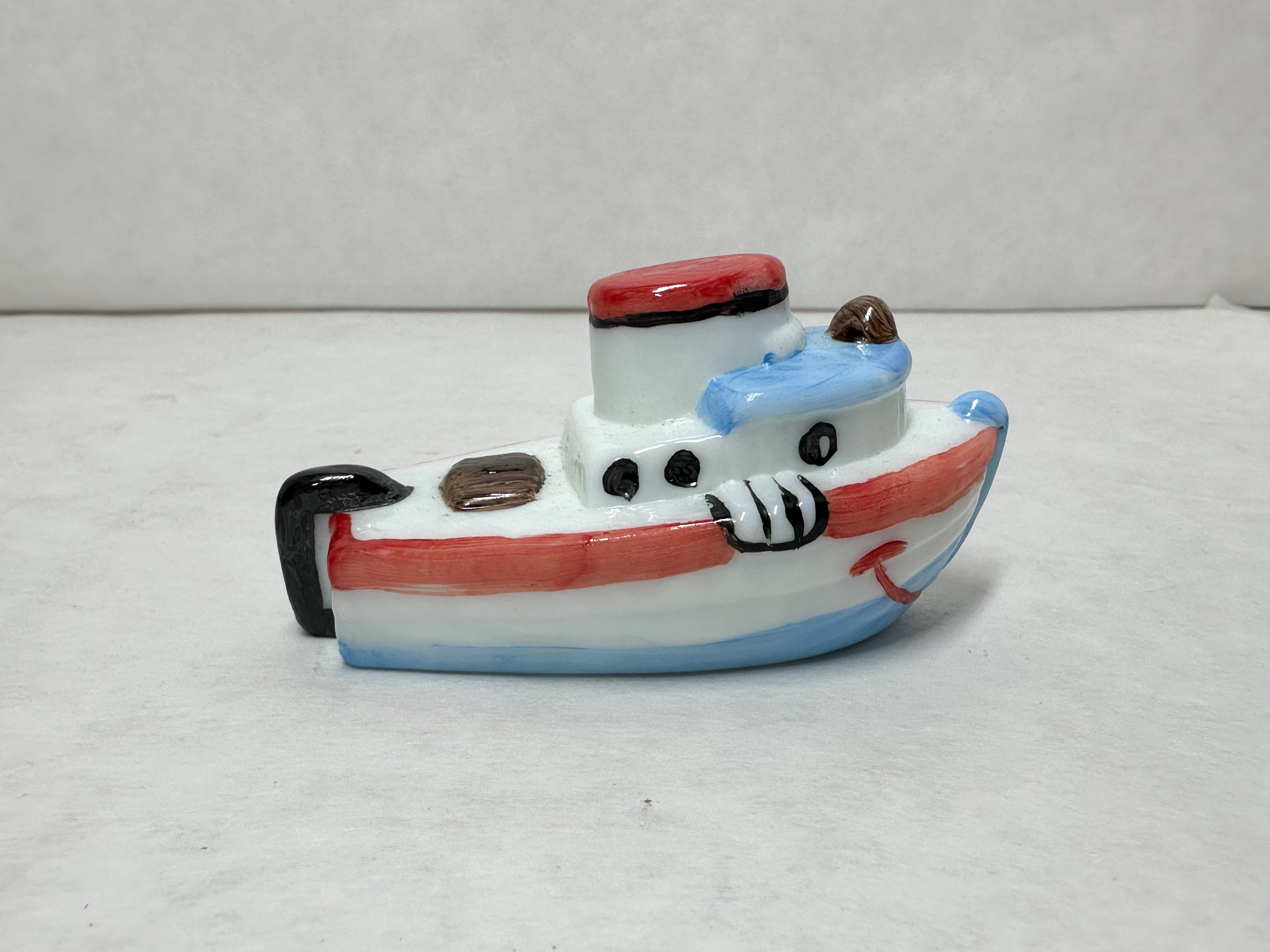 BOYD TEDDY TUGBOAT HAND-PAINTED