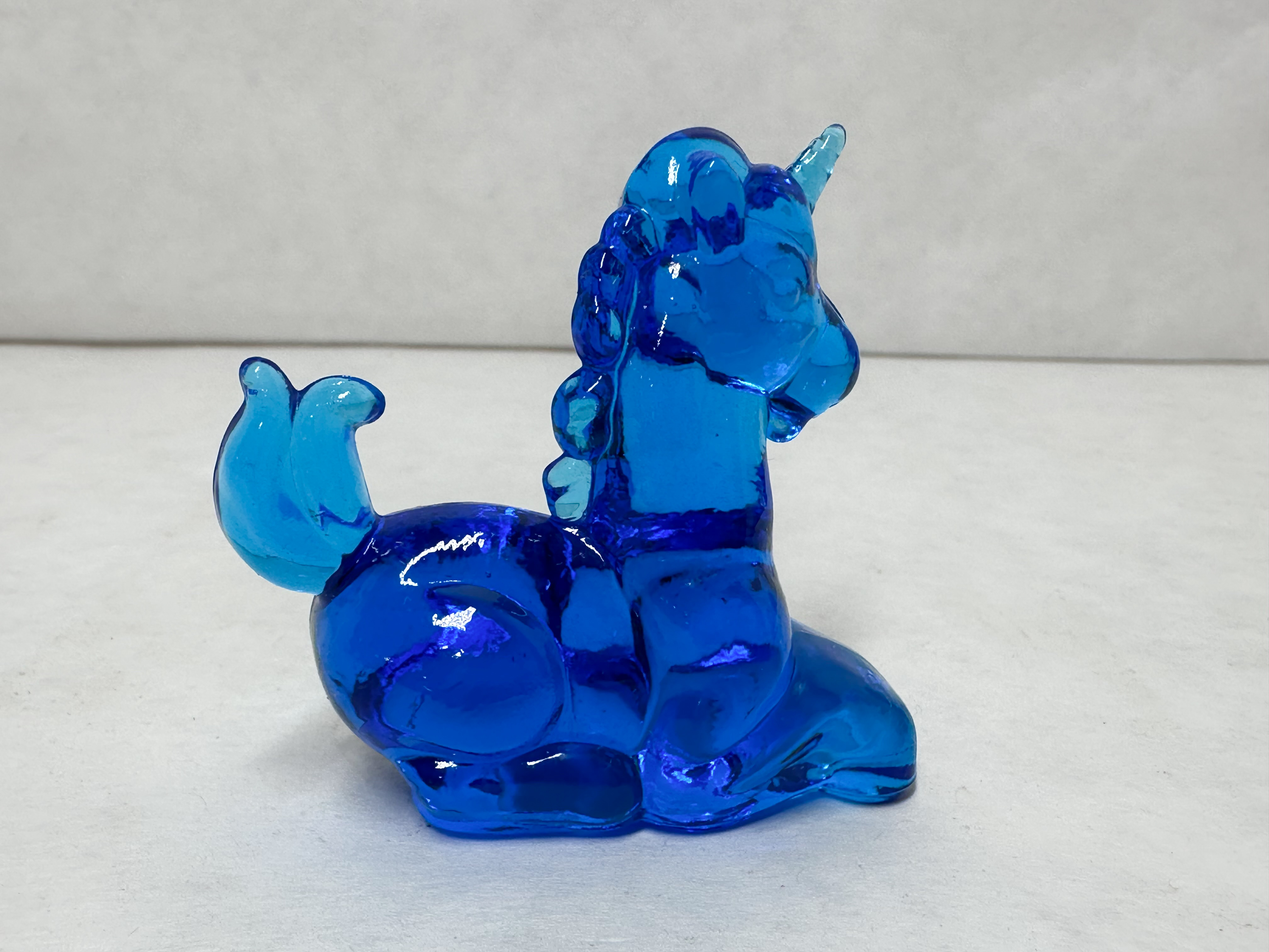 BOYD RITZ BLUE GLASS UNICORN