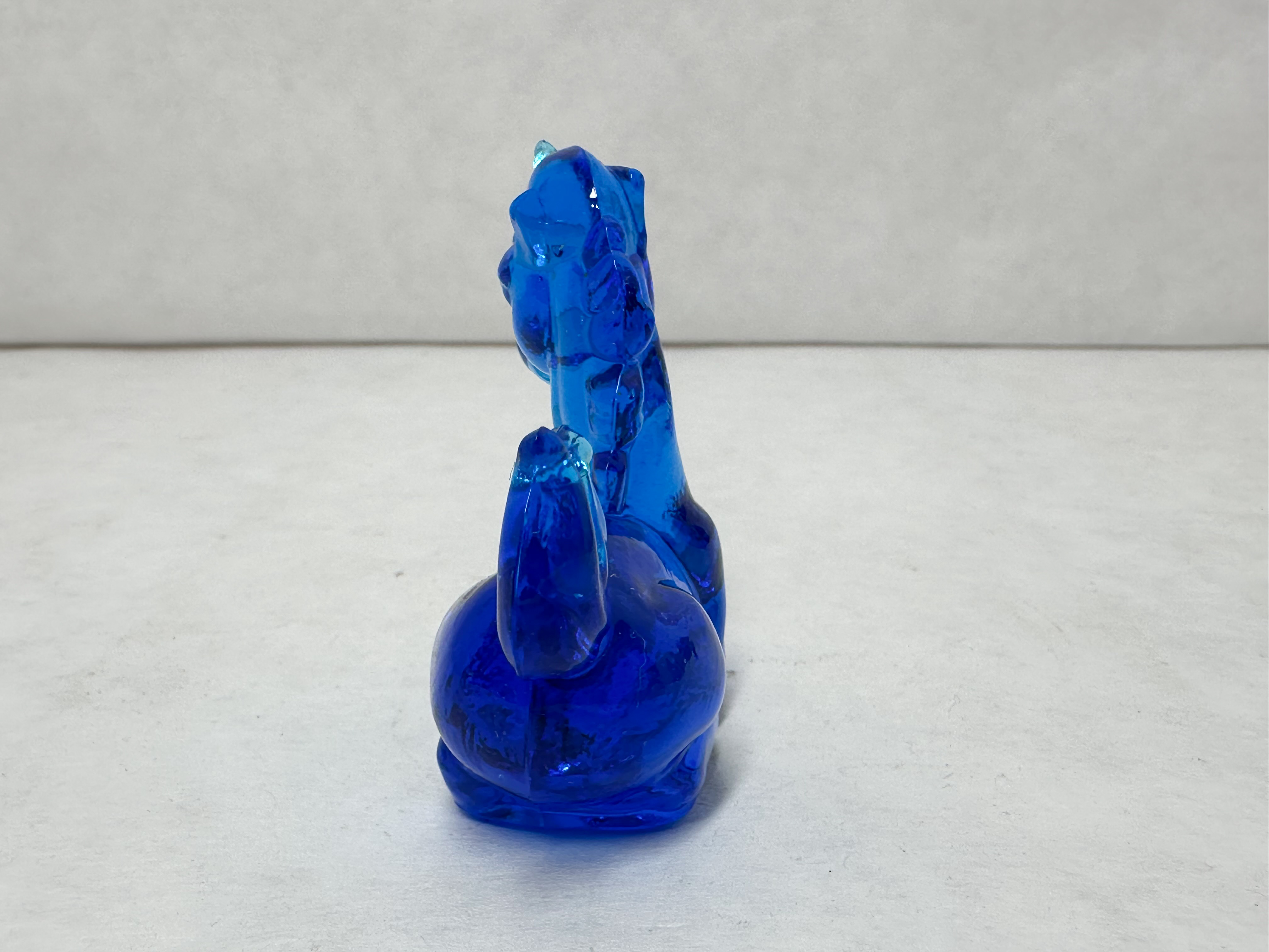 BOYD RITZ BLUE GLASS UNICORN
