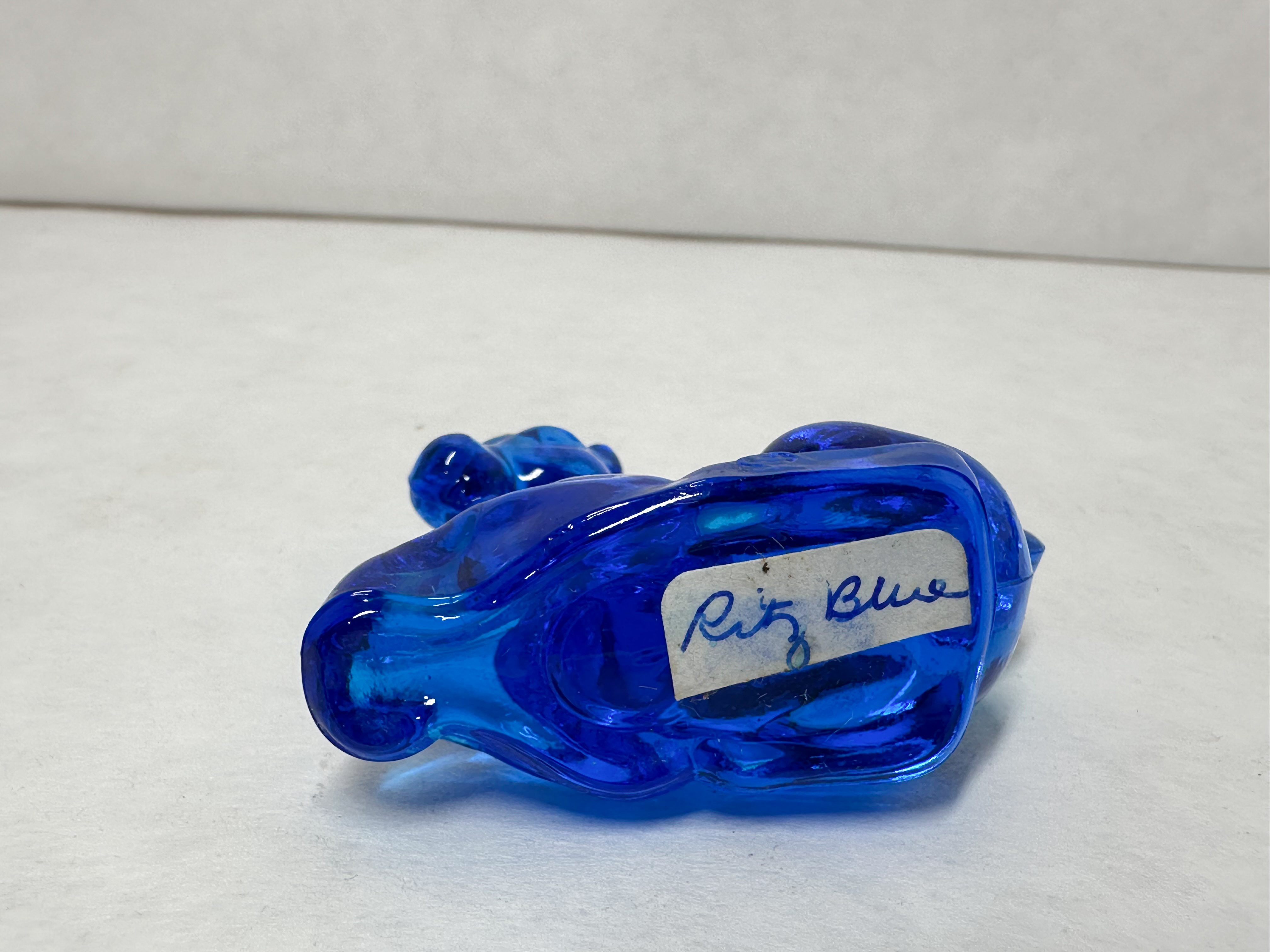 BOYD RITZ BLUE GLASS UNICORN