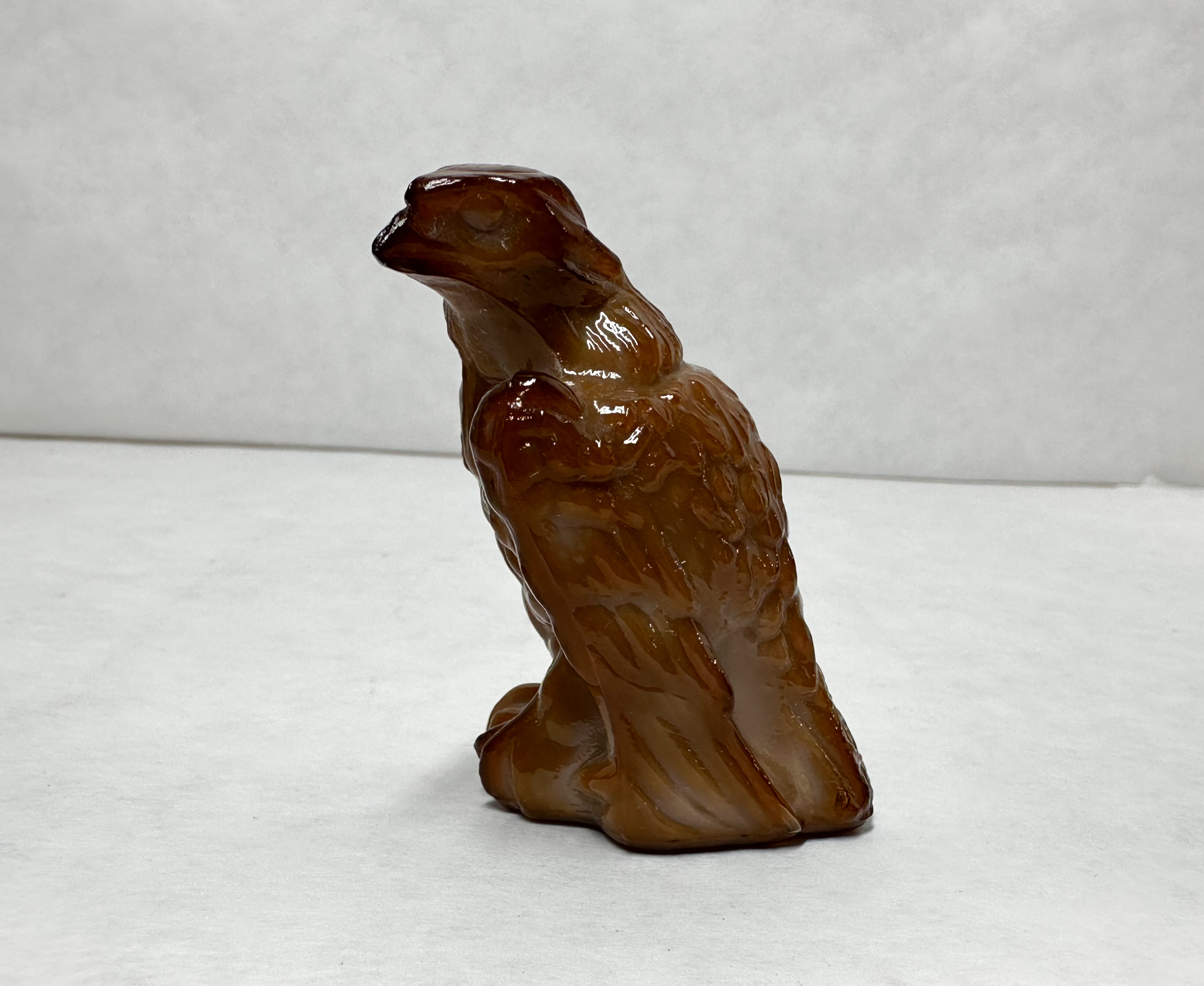 BOYD BERNIE THE EAGLE CARAMEL SLAG GLASS 1978–1983