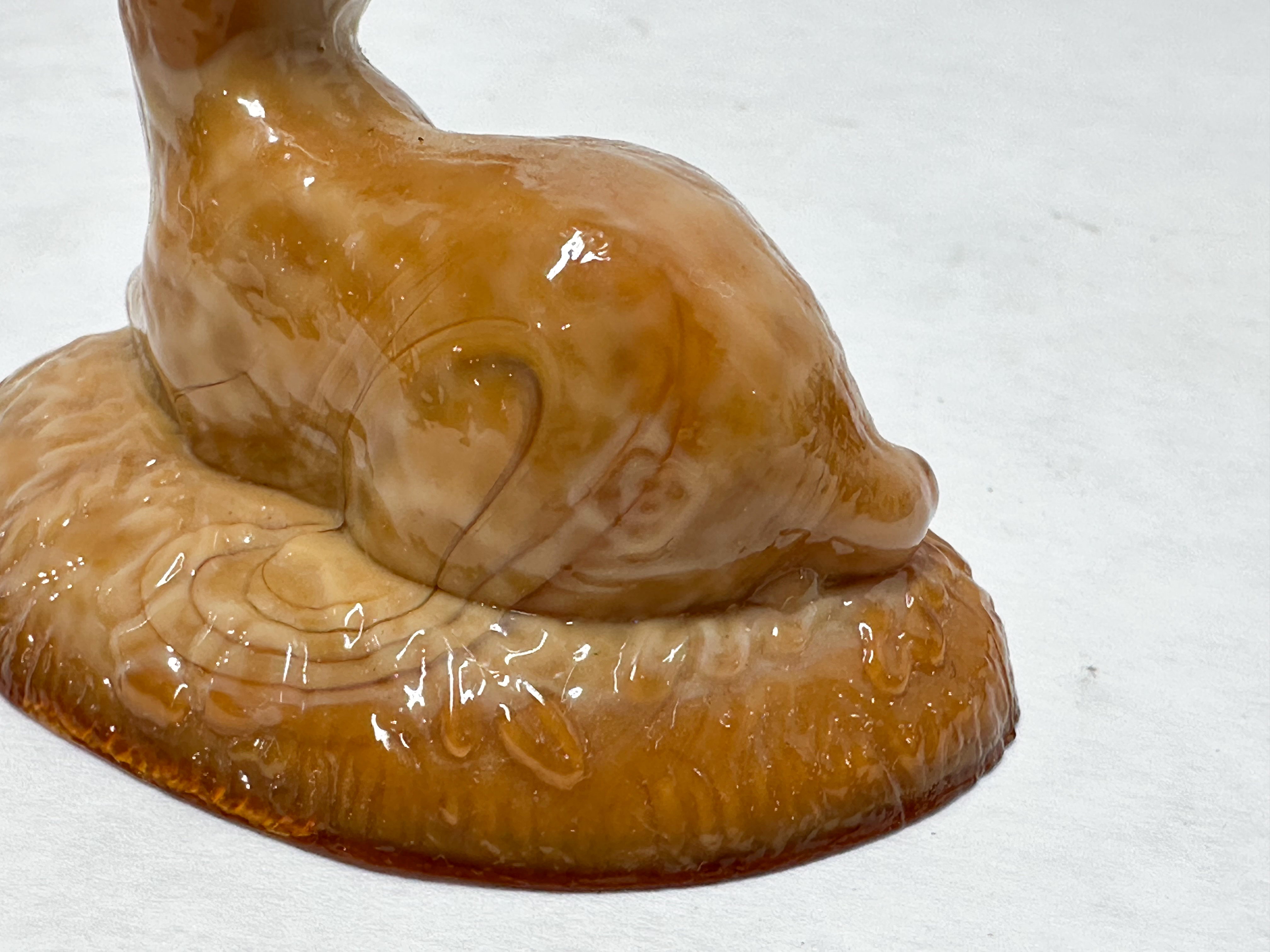 BOYD BINGO DEER CARAMEL SLAG GLASS