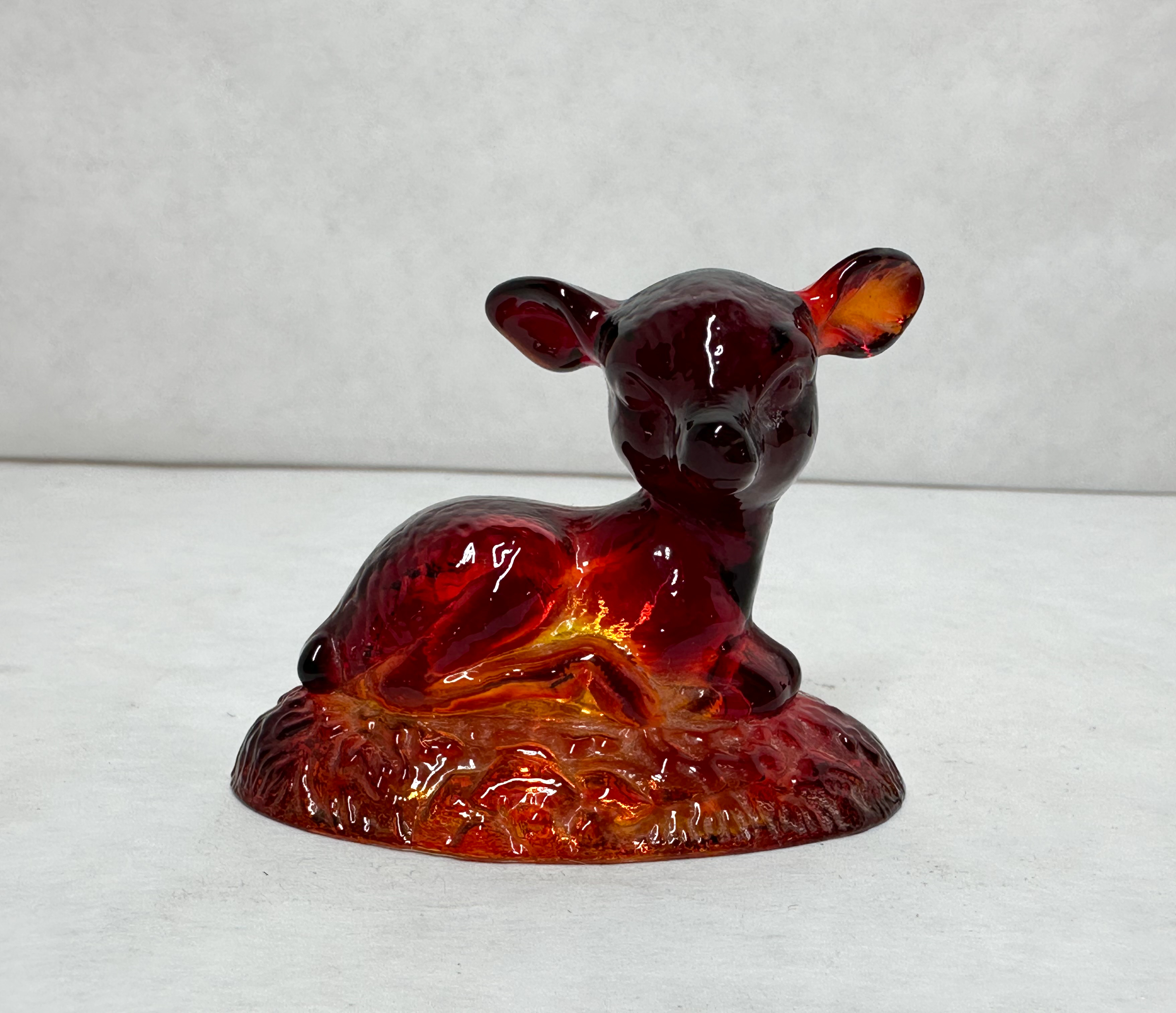 BOYD BINGO DEER AMBERINA GLASS