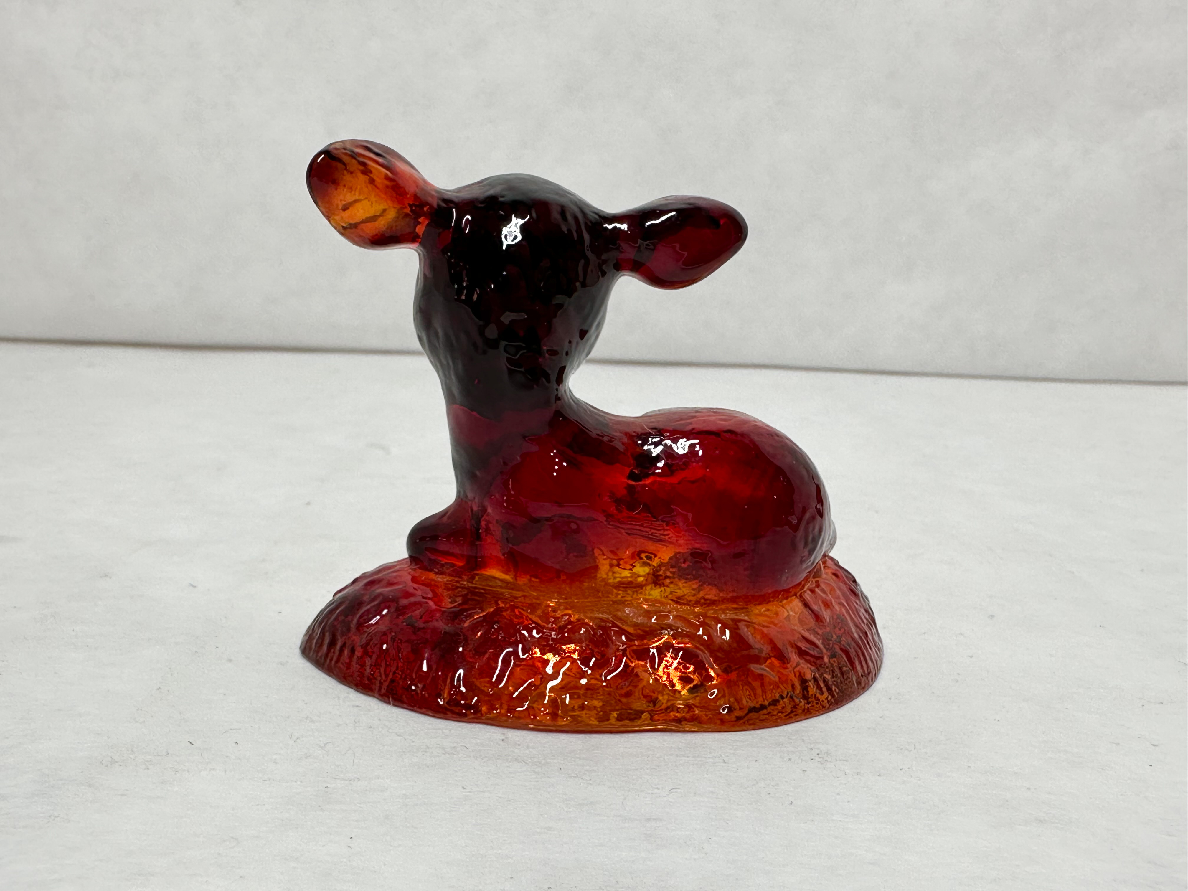 BOYD BINGO DEER AMBERINA GLASS