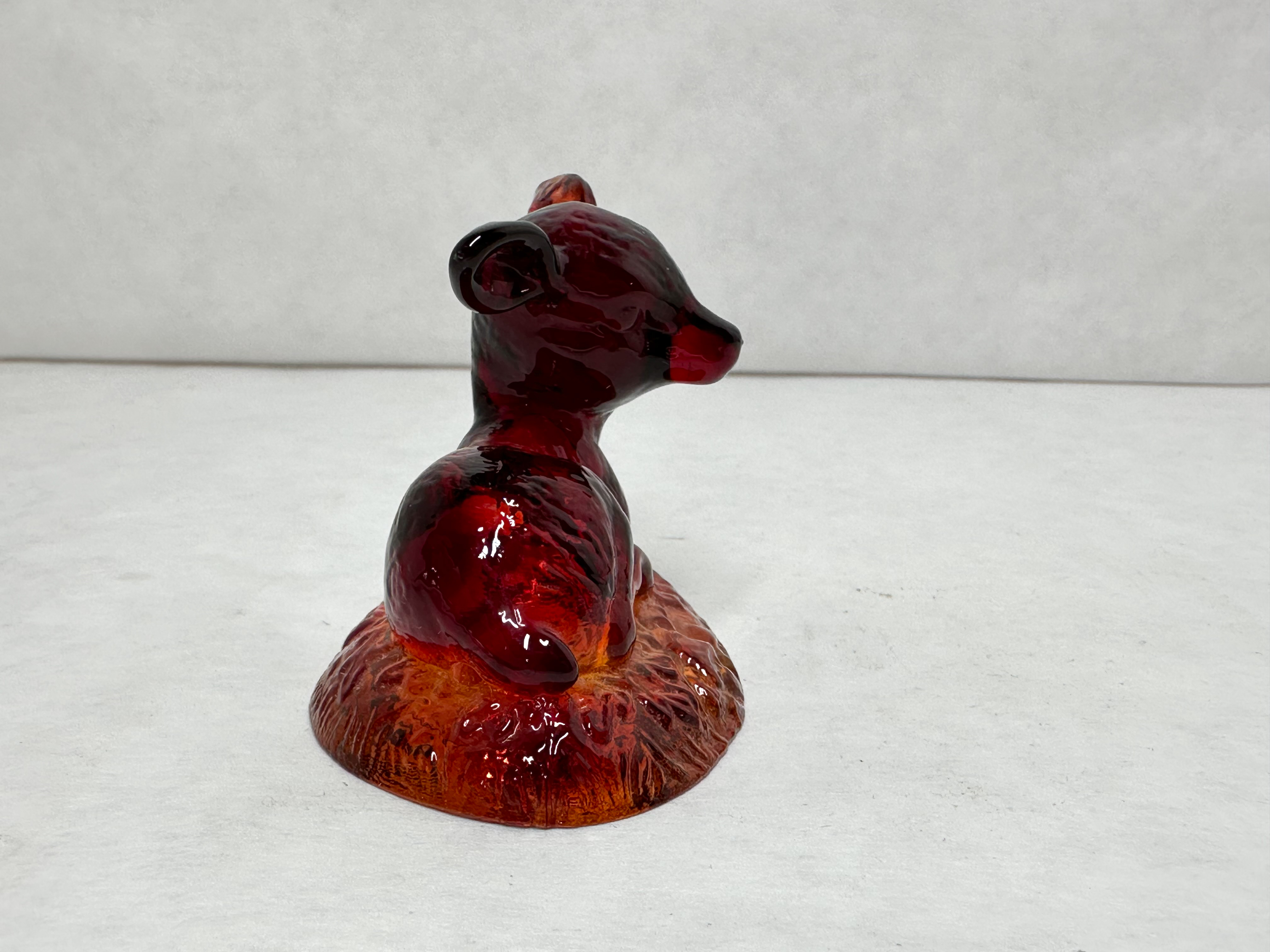 BOYD BINGO DEER AMBERINA GLASS