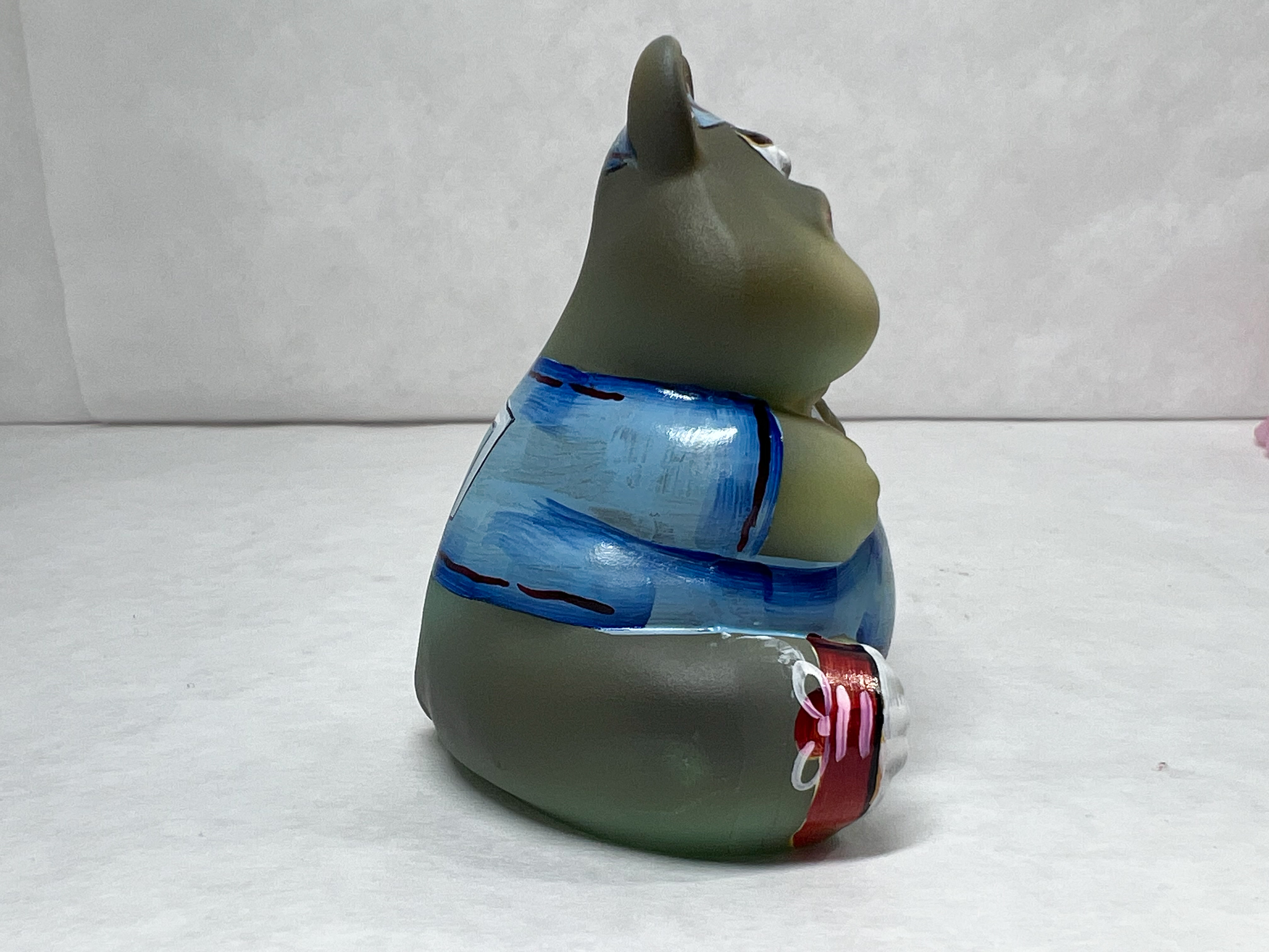 BARLEY PAINTED GLASS BASEBALL HIPPO, 2020 14/24