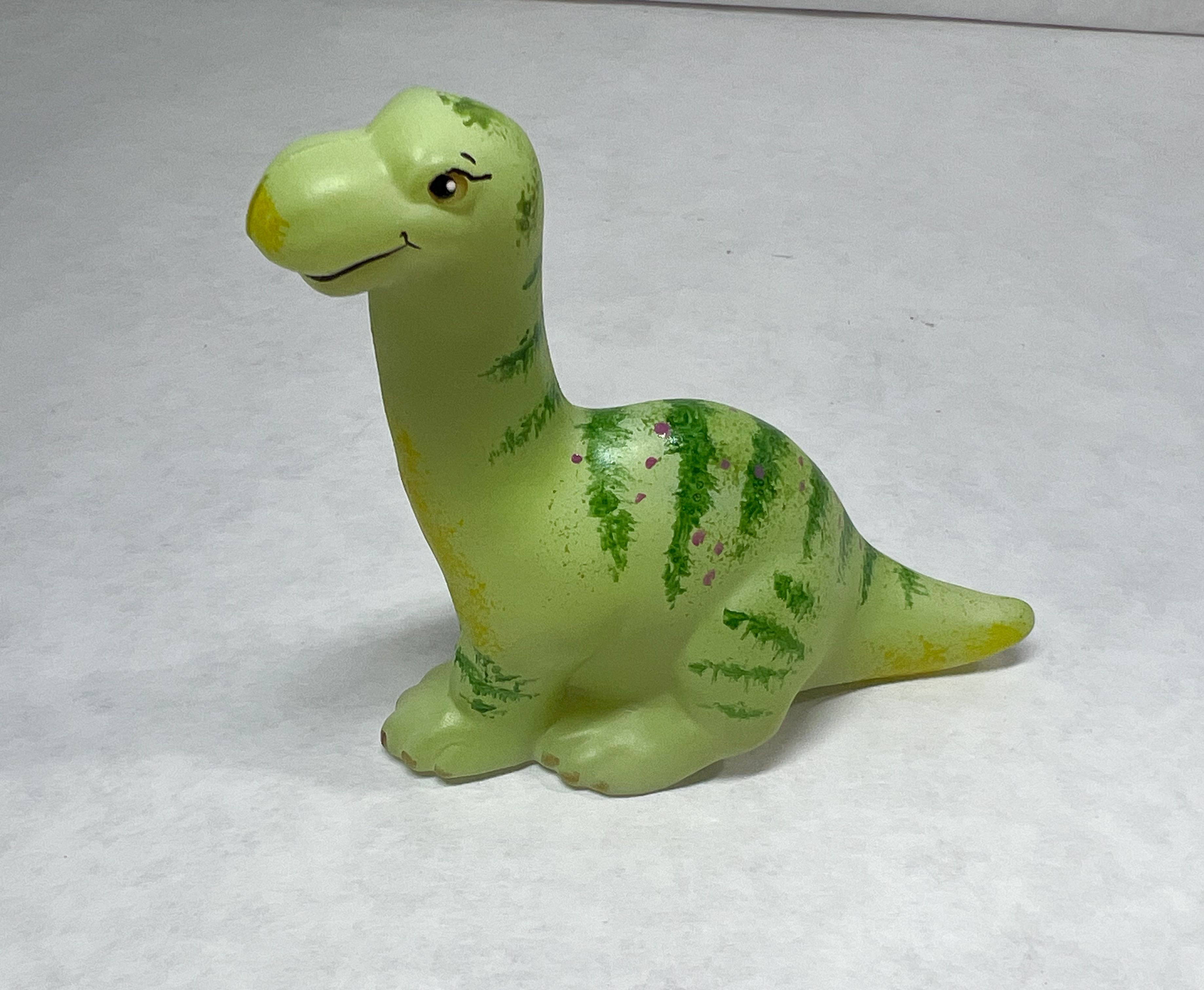 FENTON GREEN STRIPED DINOSAUR