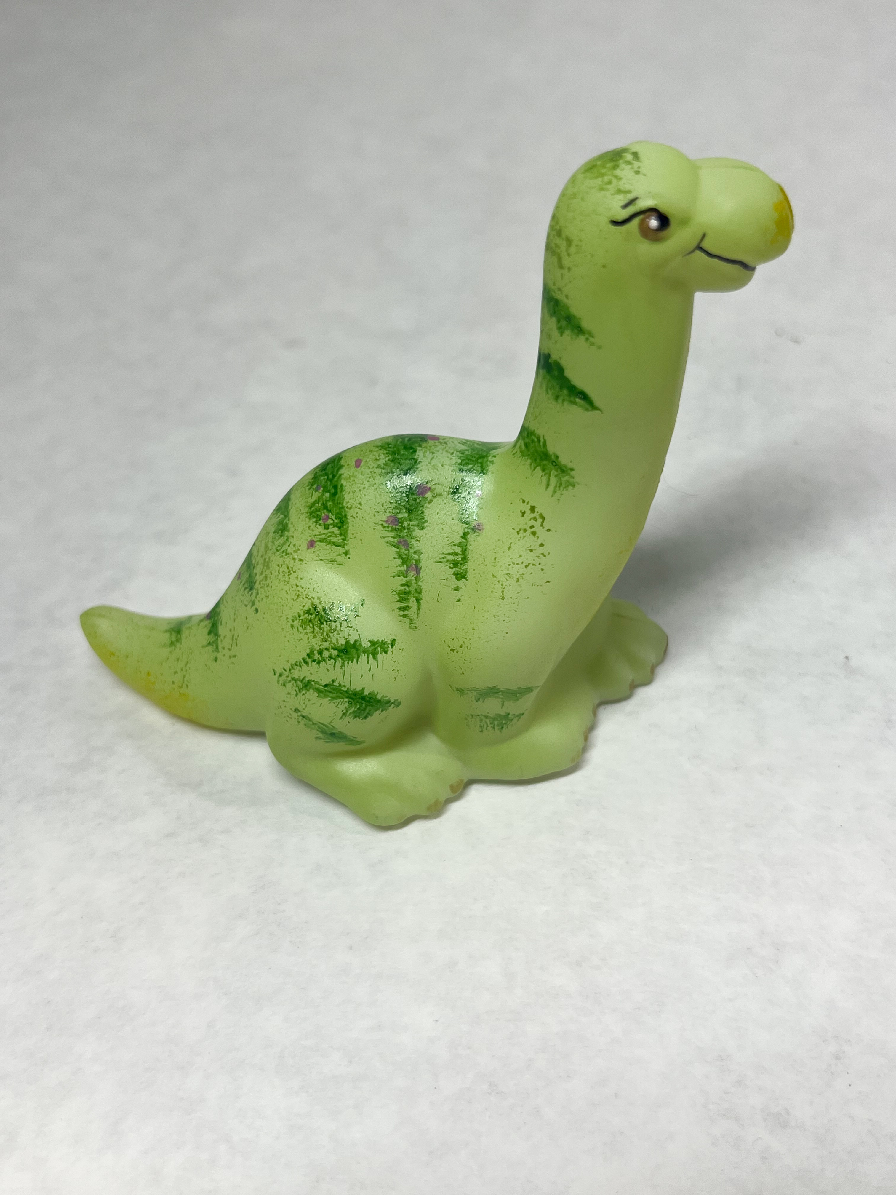 FENTON GREEN STRIPED DINOSAUR