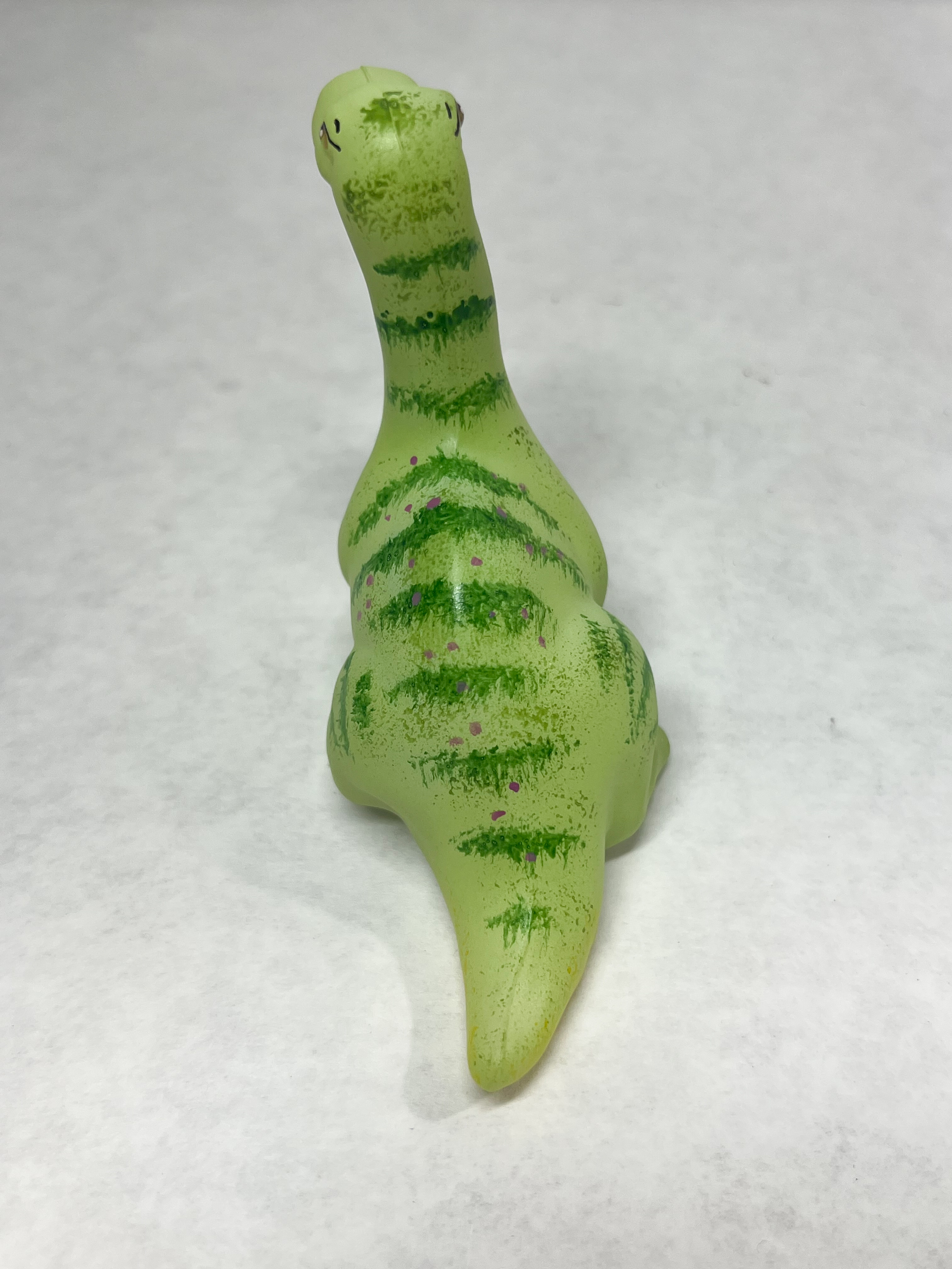 FENTON GREEN STRIPED DINOSAUR