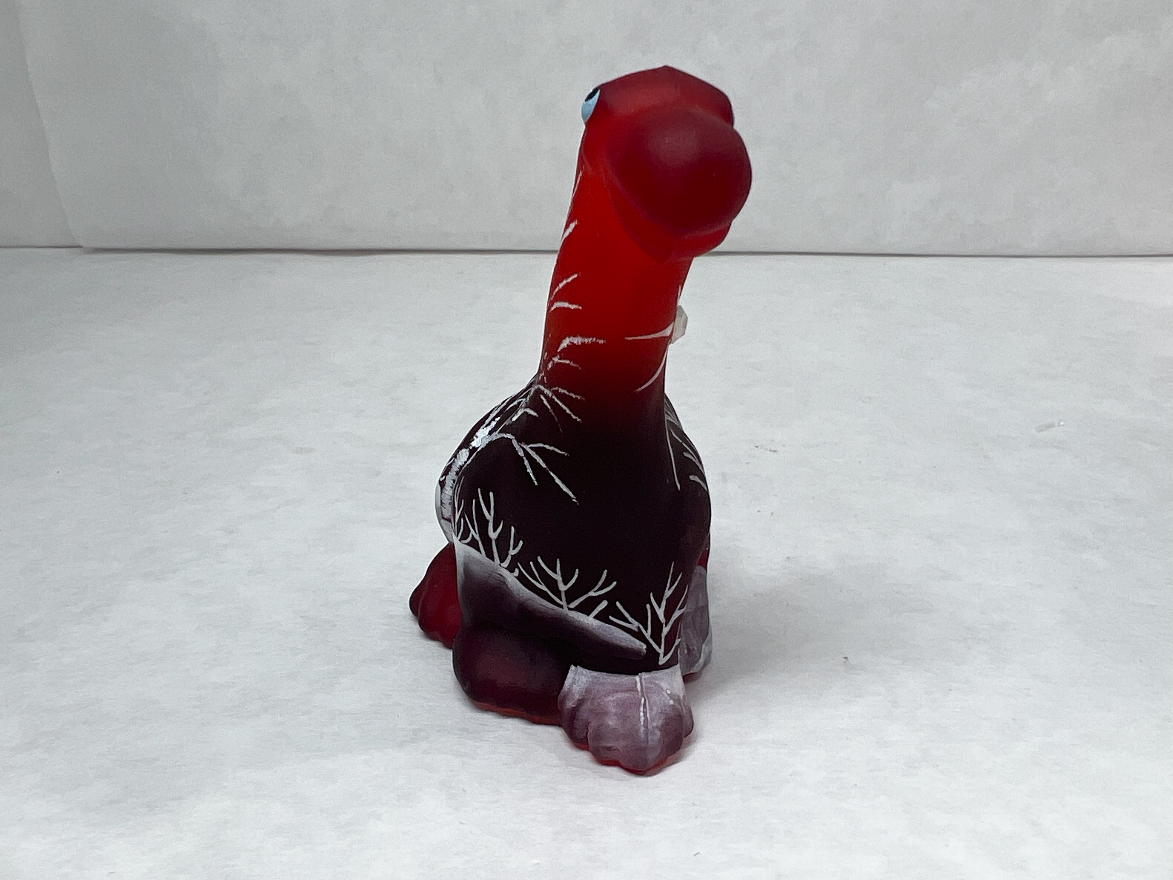 FENTON SATIN GLASS DINOSAUR, 2023