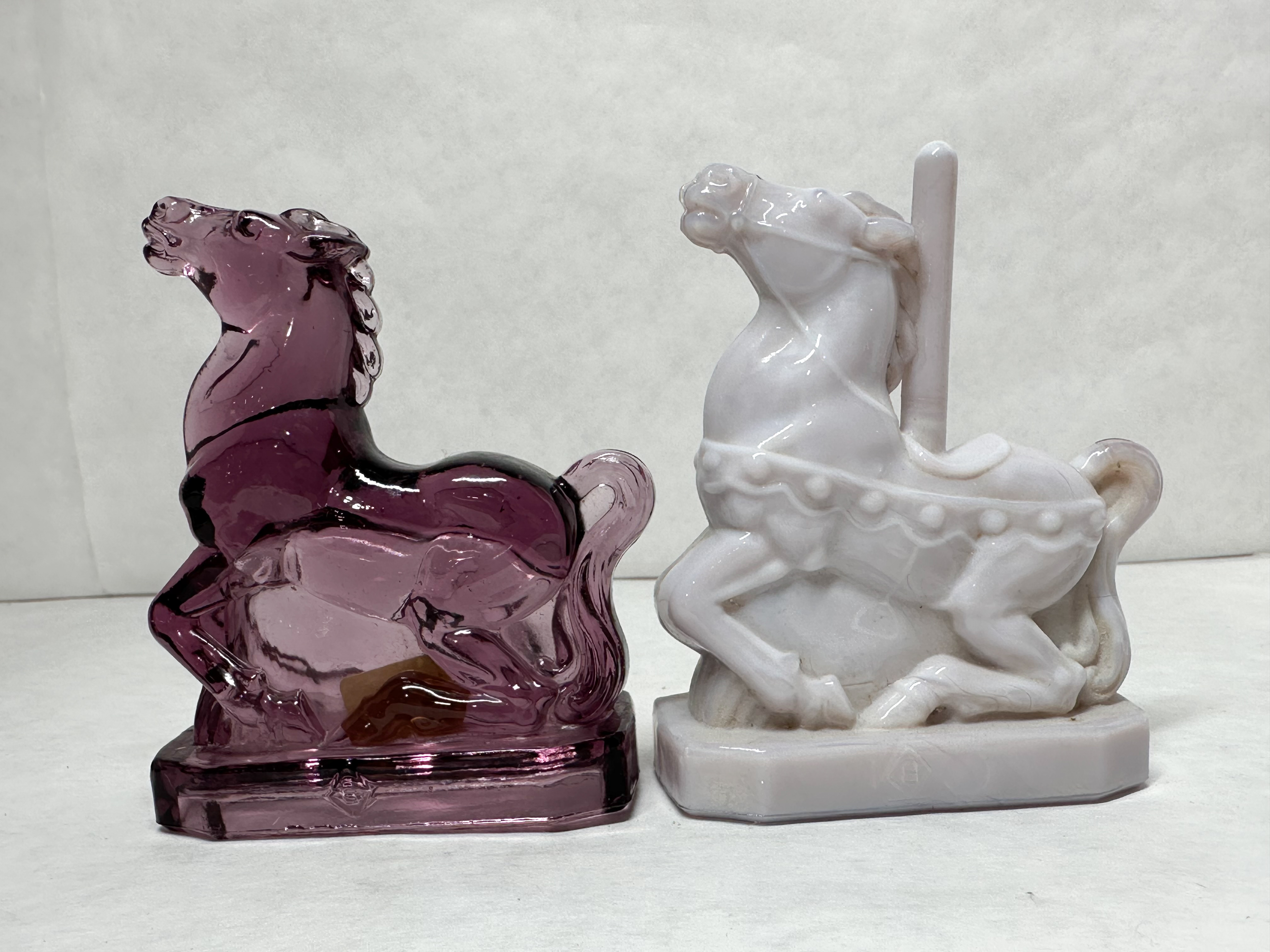 BOYD CAROUSEL HORSE PAIR PURPLE