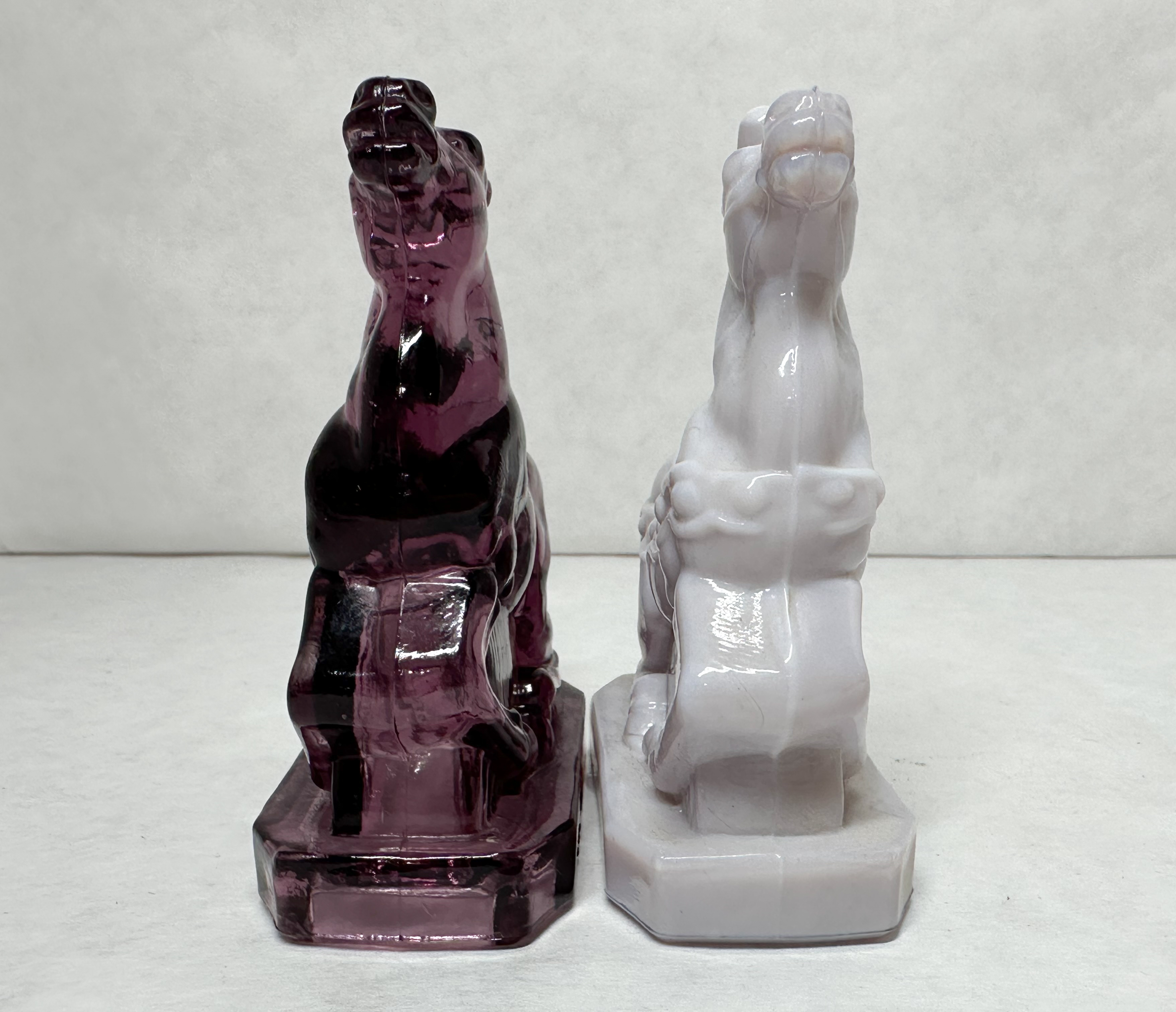 BOYD CAROUSEL HORSE PAIR PURPLE