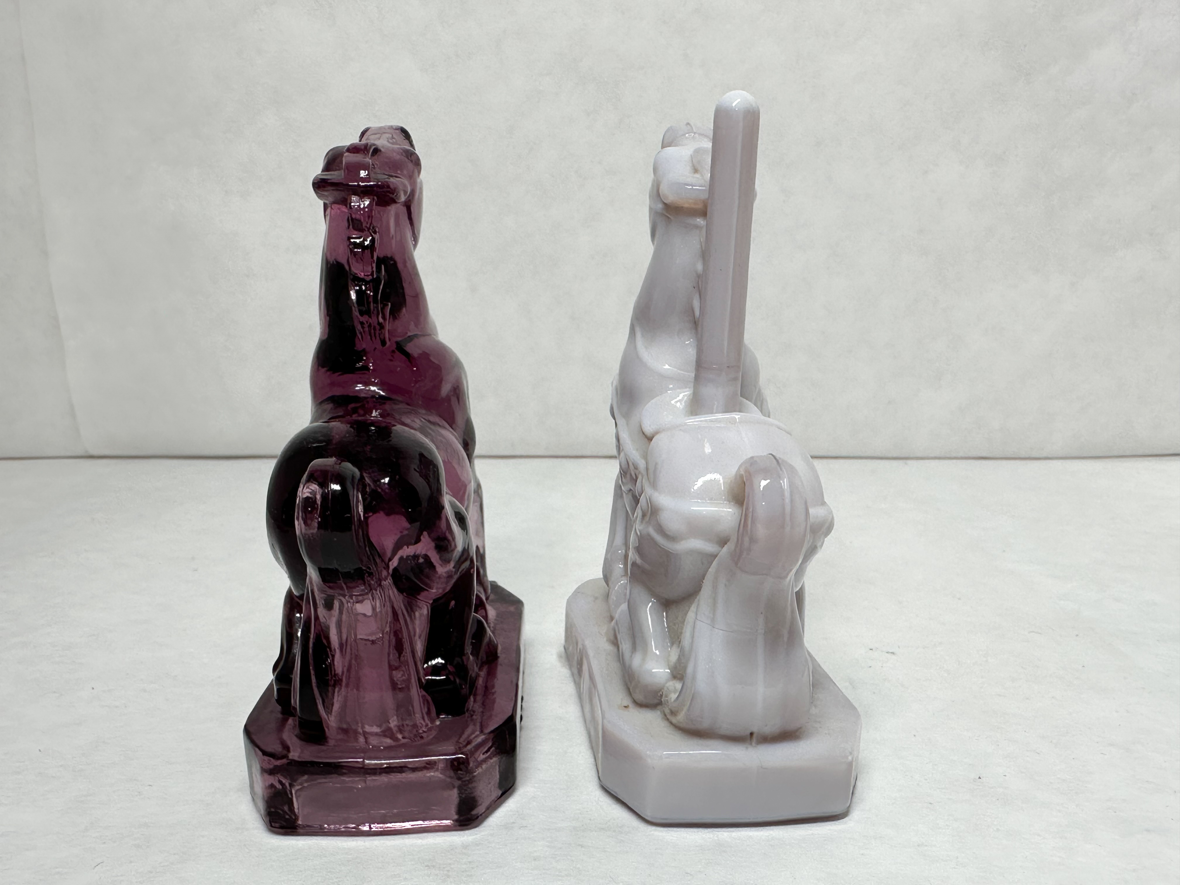 BOYD CAROUSEL HORSE PAIR PURPLE