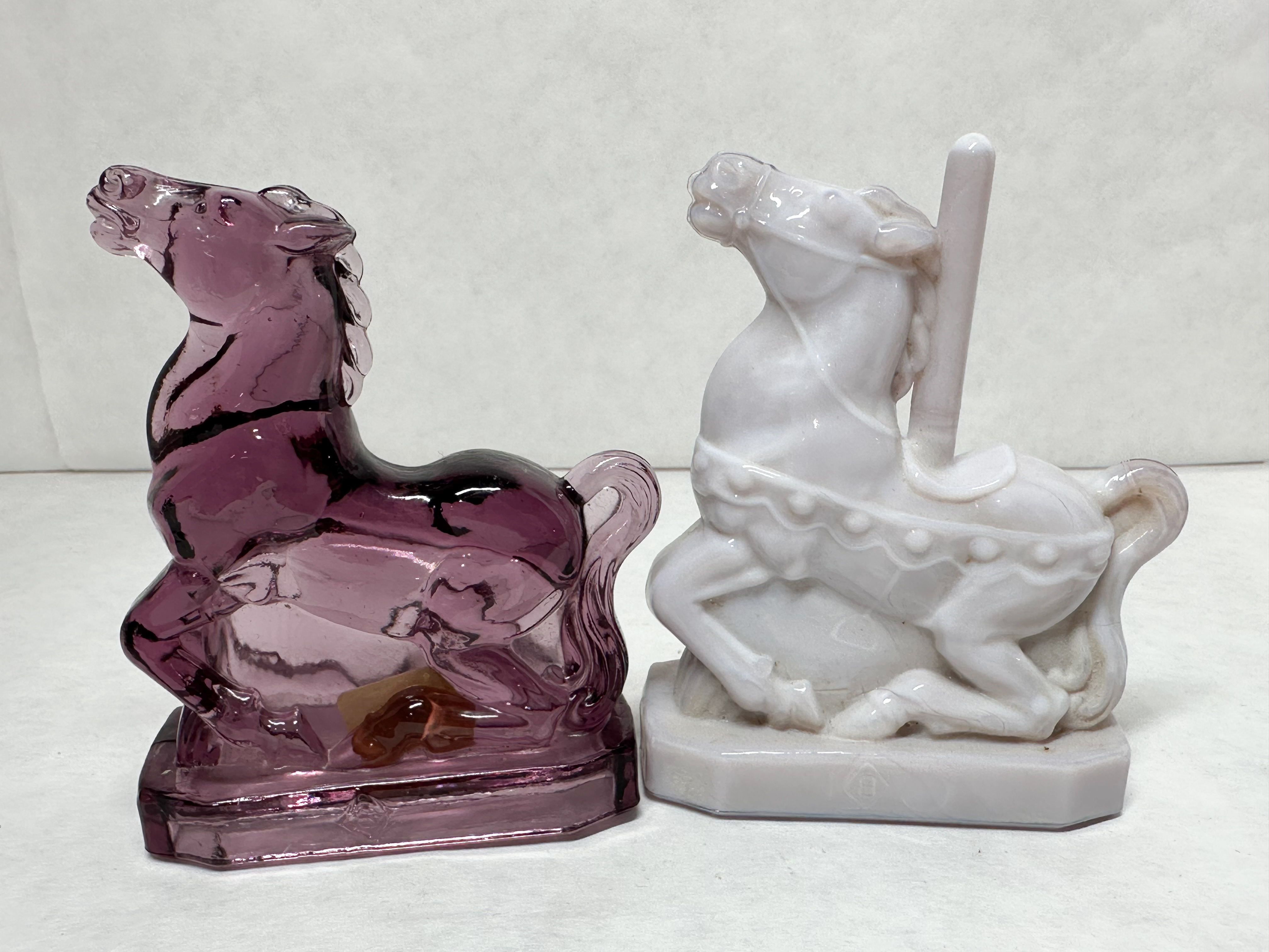 BOYD CAROUSEL HORSE PAIR PURPLE