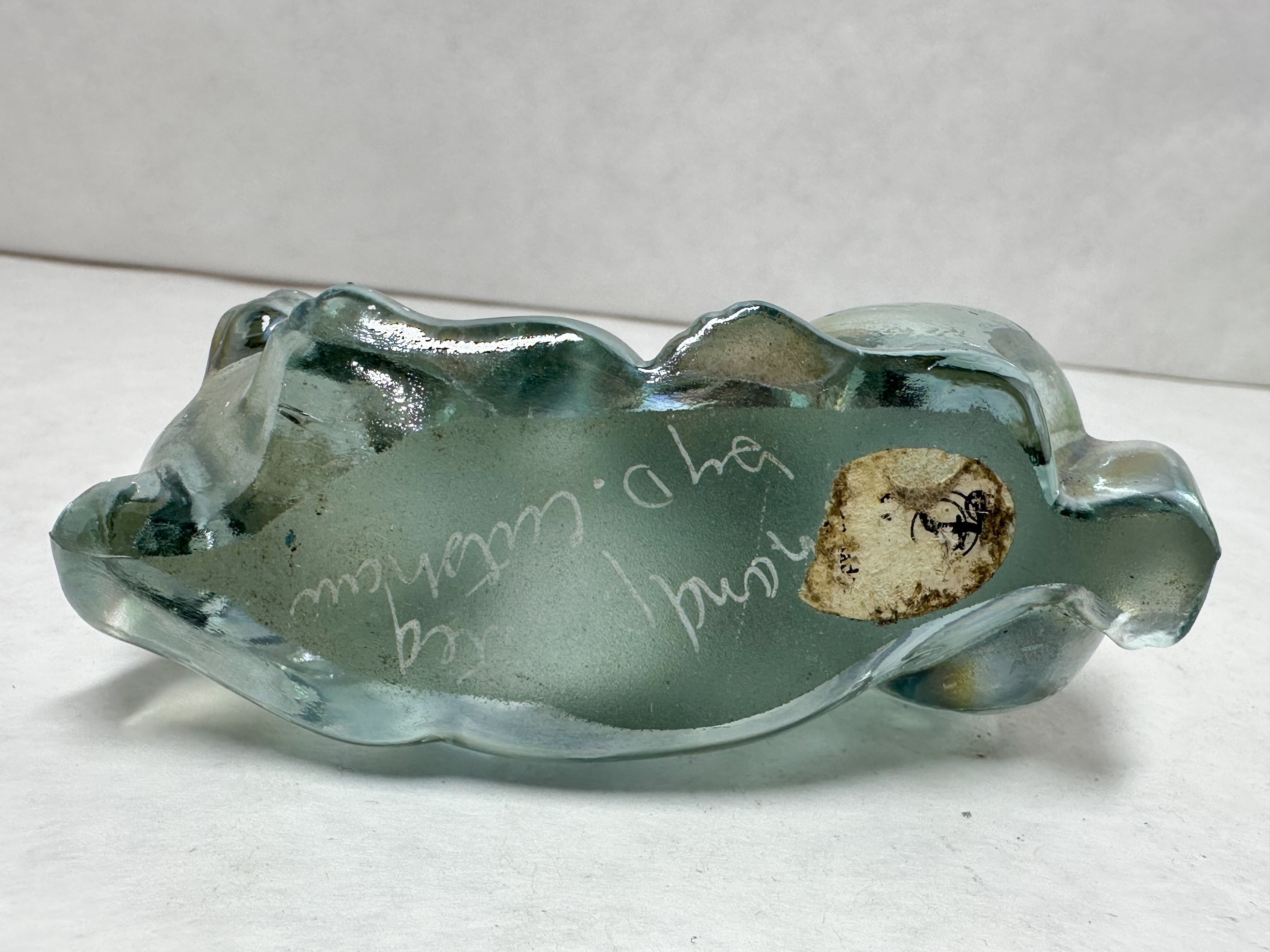FENTON IRIDESCENT GLASS CAT FIGURINES