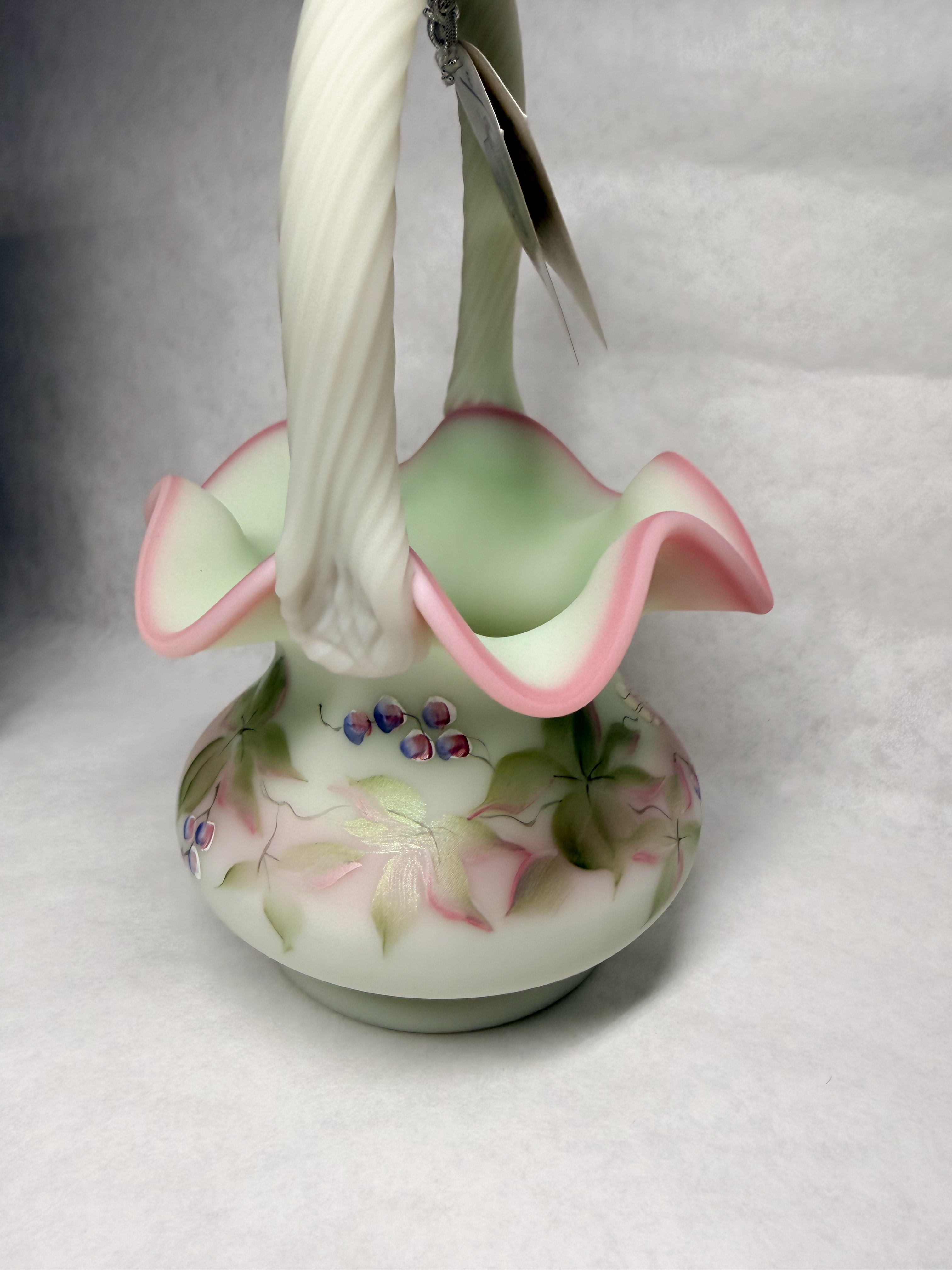 FENTON LOTUS MIST BURMESE BASKET, 2000