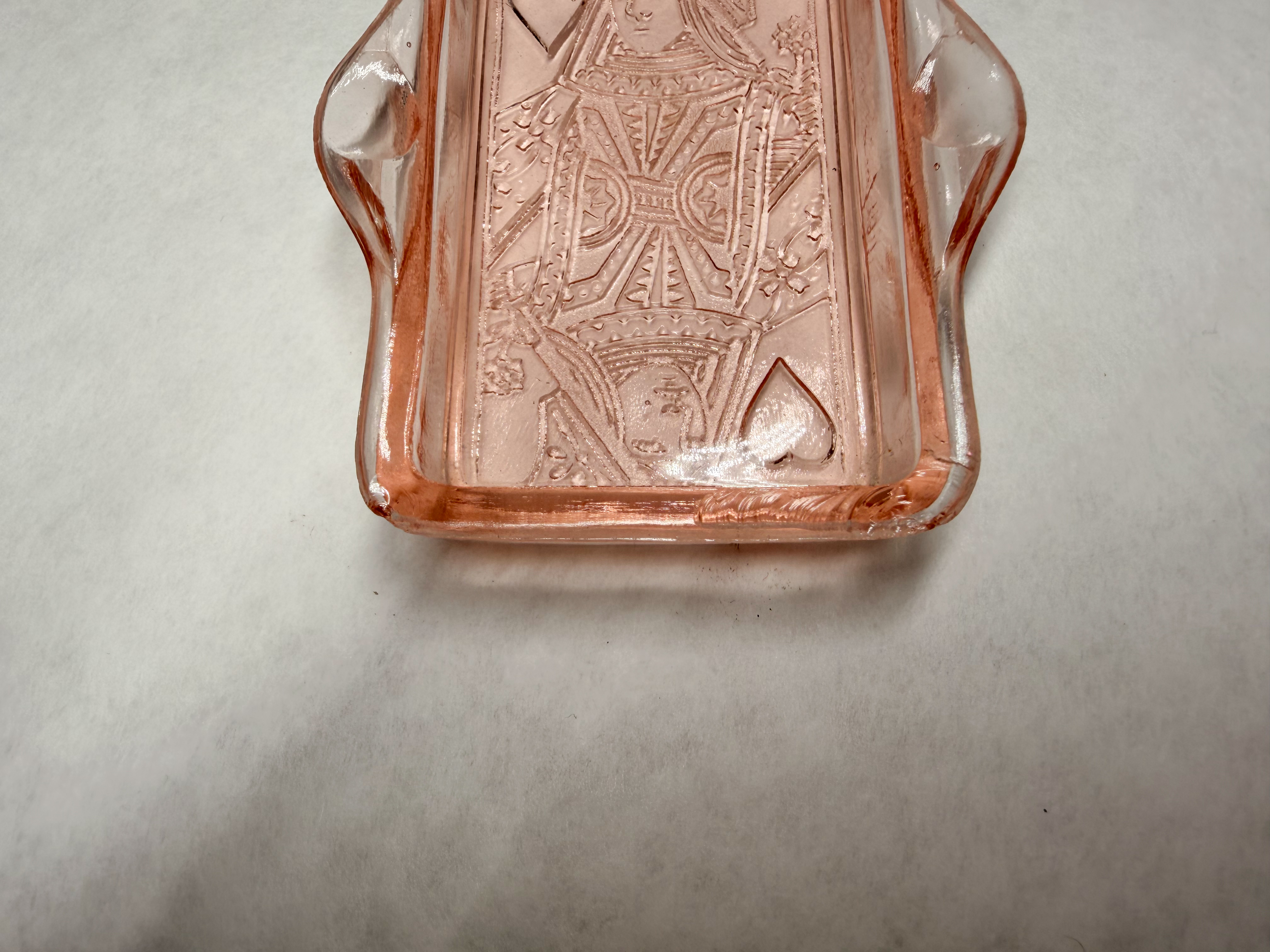 JEANNETTE TWO PINK GLASS PIECES, 1930S