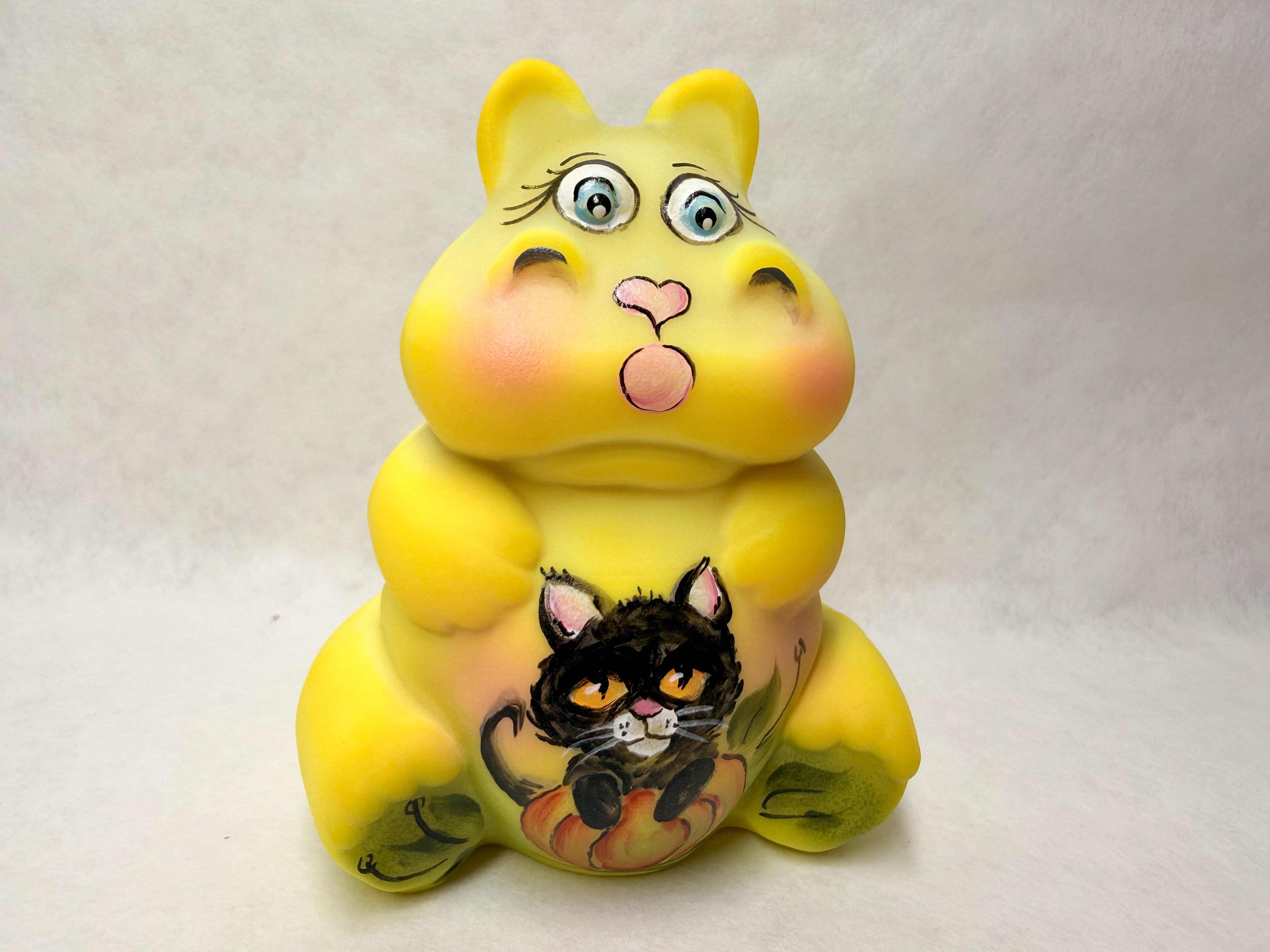 MICHELLE KIBBE HAND-PAINTED CUSTARD HIPPO, 2021 53/55