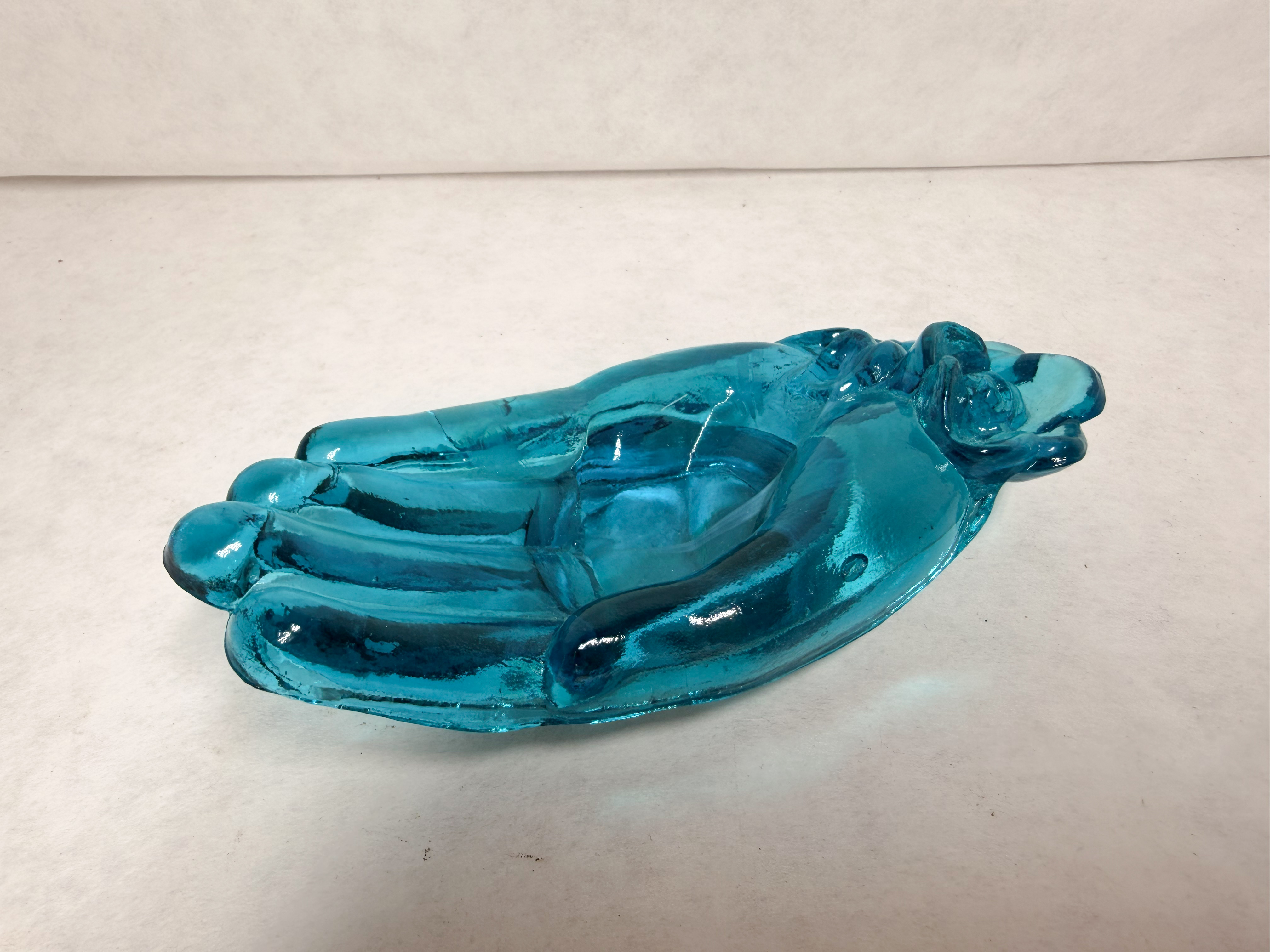 BOYD URANIUM GLASS HAND DISH, 1998