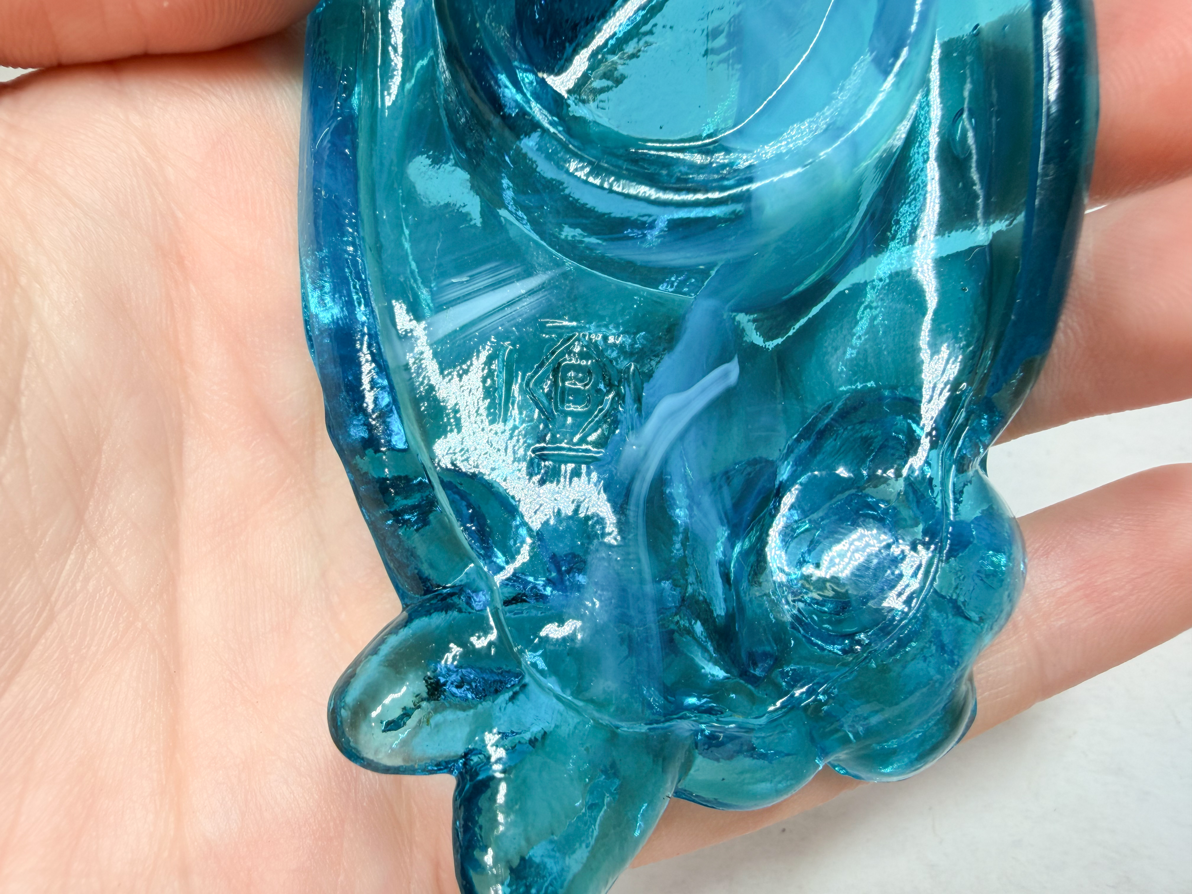 BOYD URANIUM GLASS HAND DISH, 1998