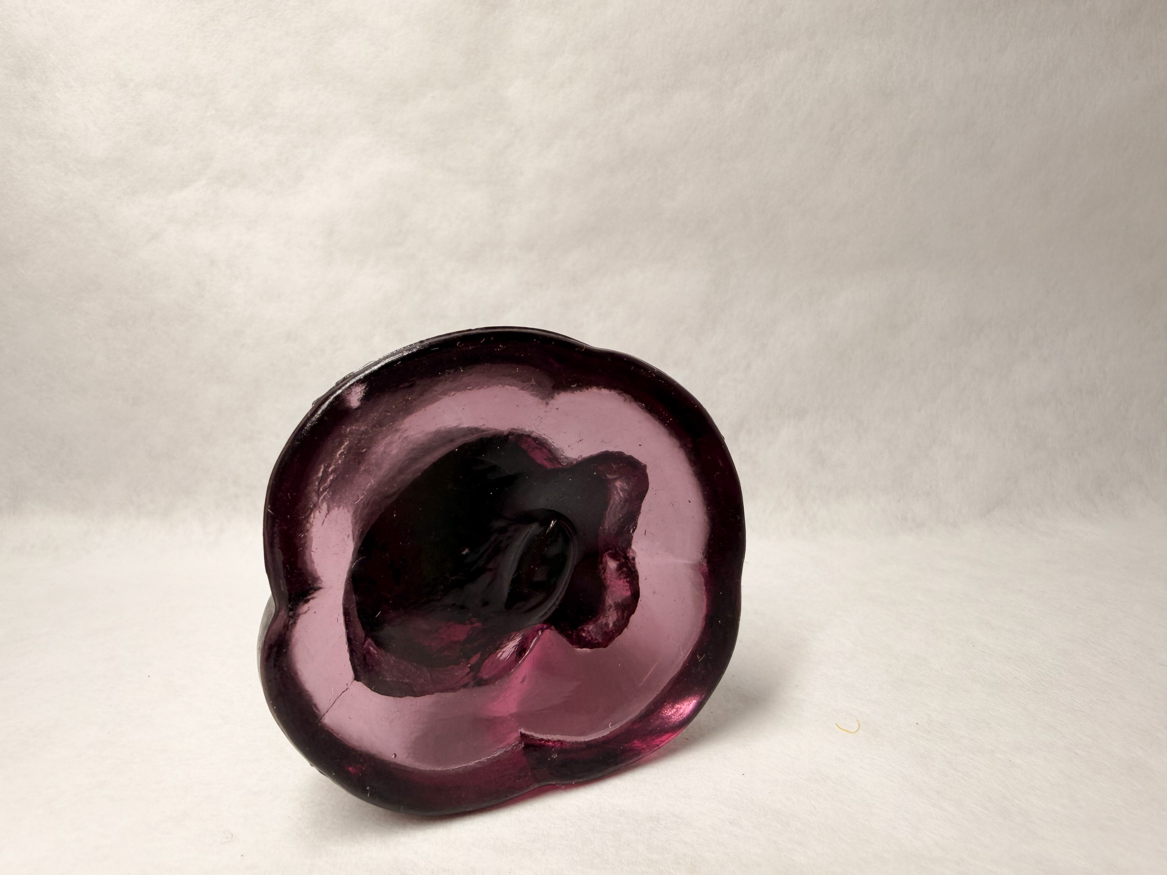 BOYD PURPLE GLASS SITTING KITTEN PILLOW