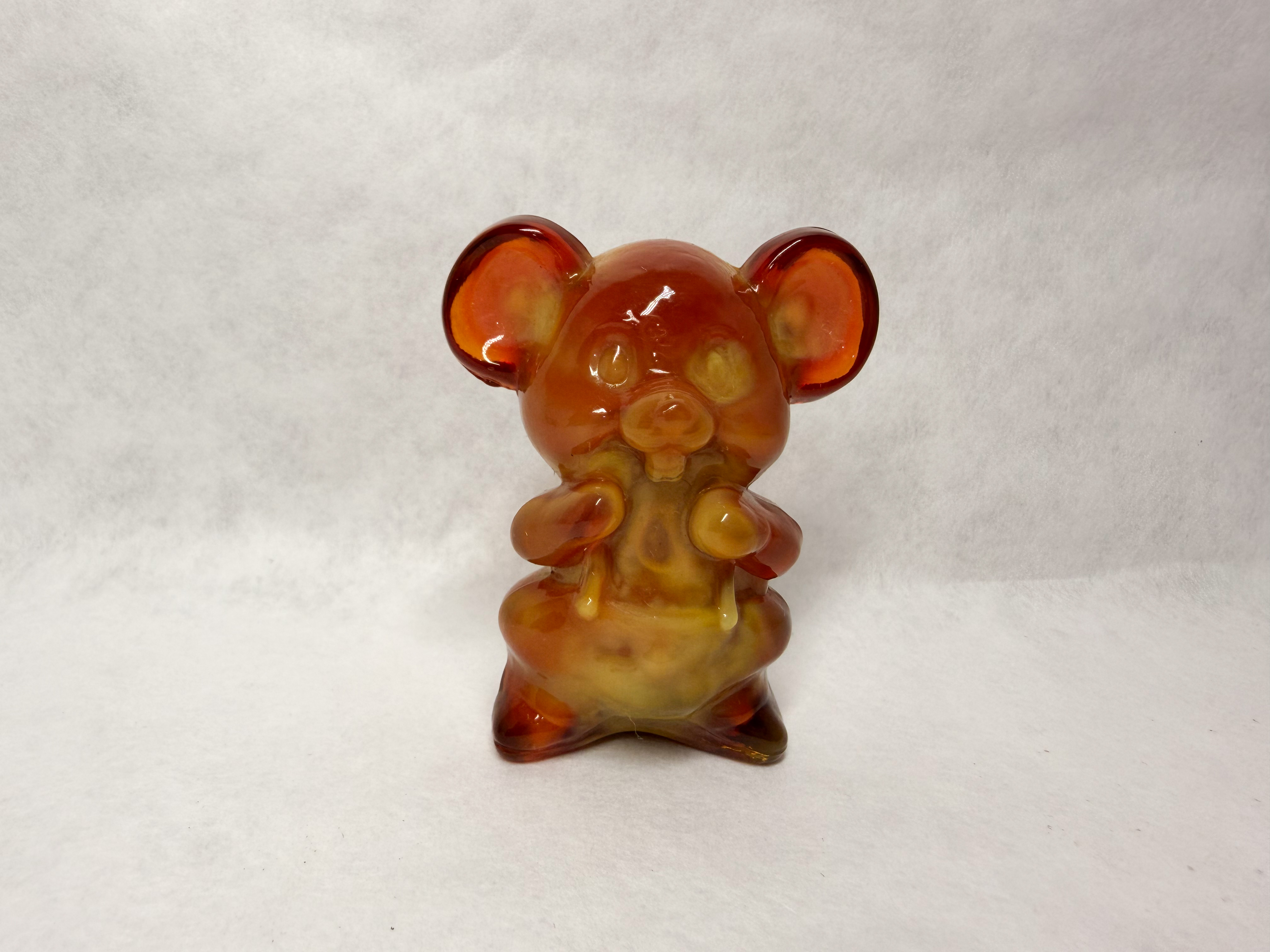BOYD SLAG GLASS MOUSE FIGURINE