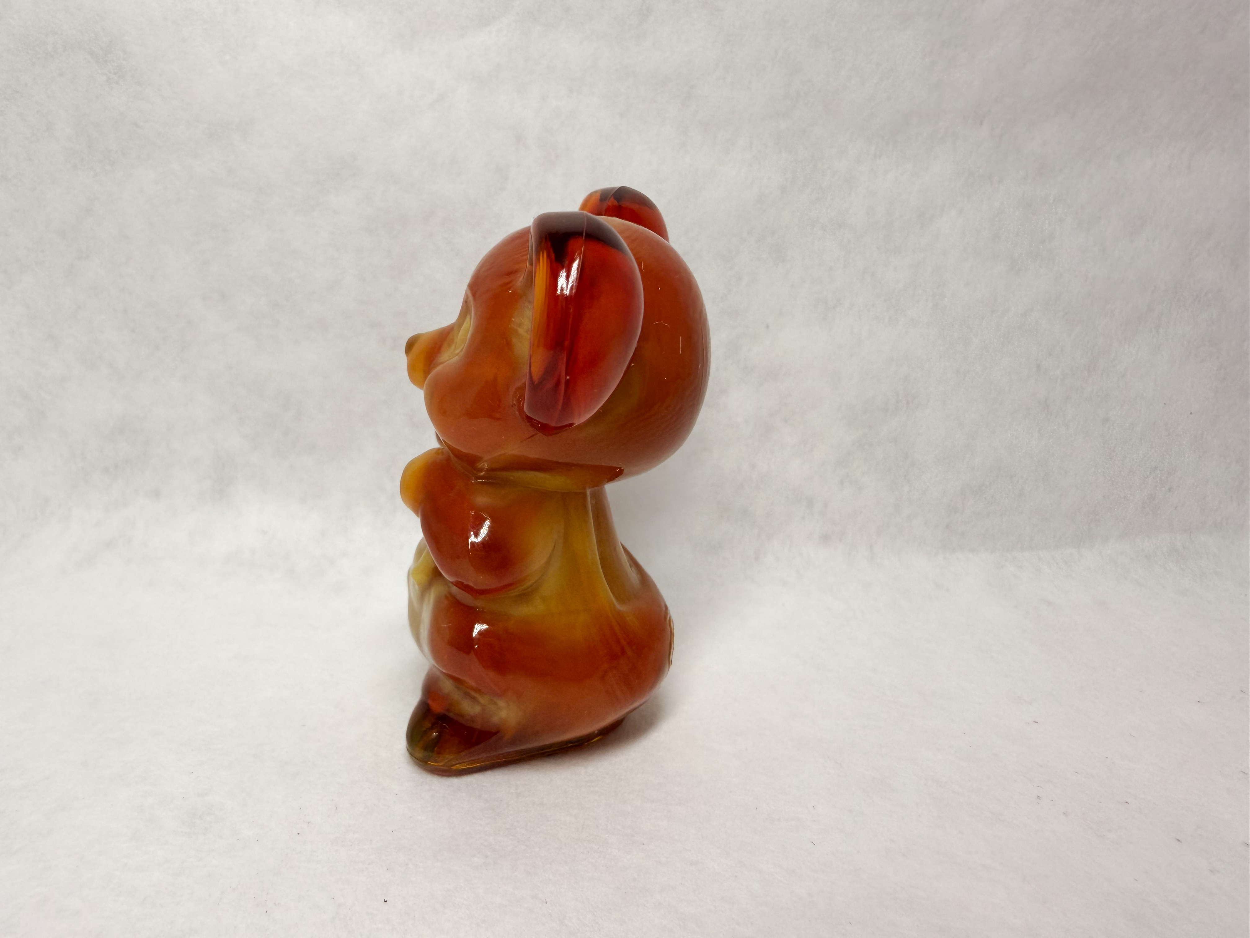 BOYD SLAG GLASS MOUSE FIGURINE