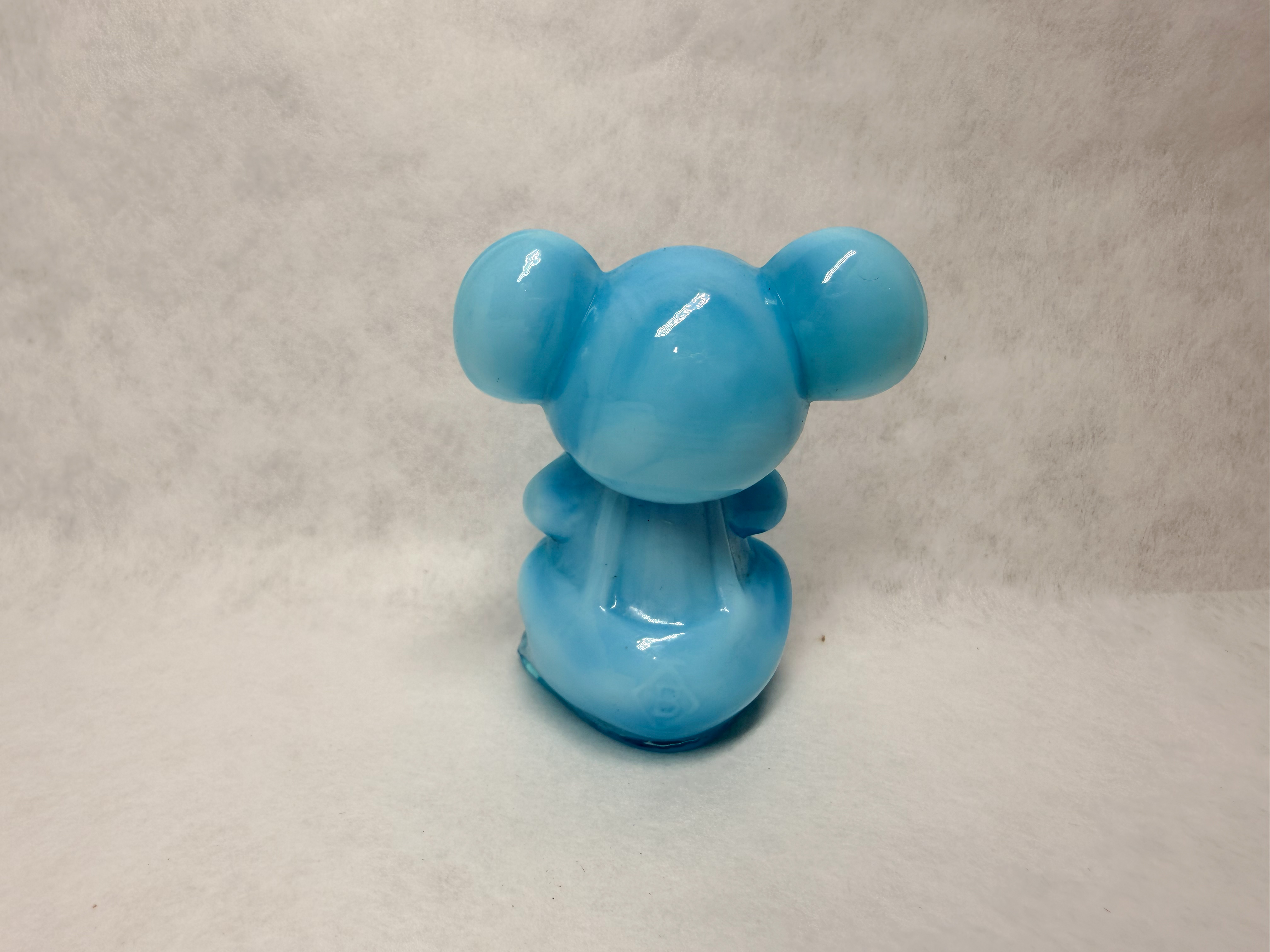 BOYD BLUE SLAG GLASS MOUSE