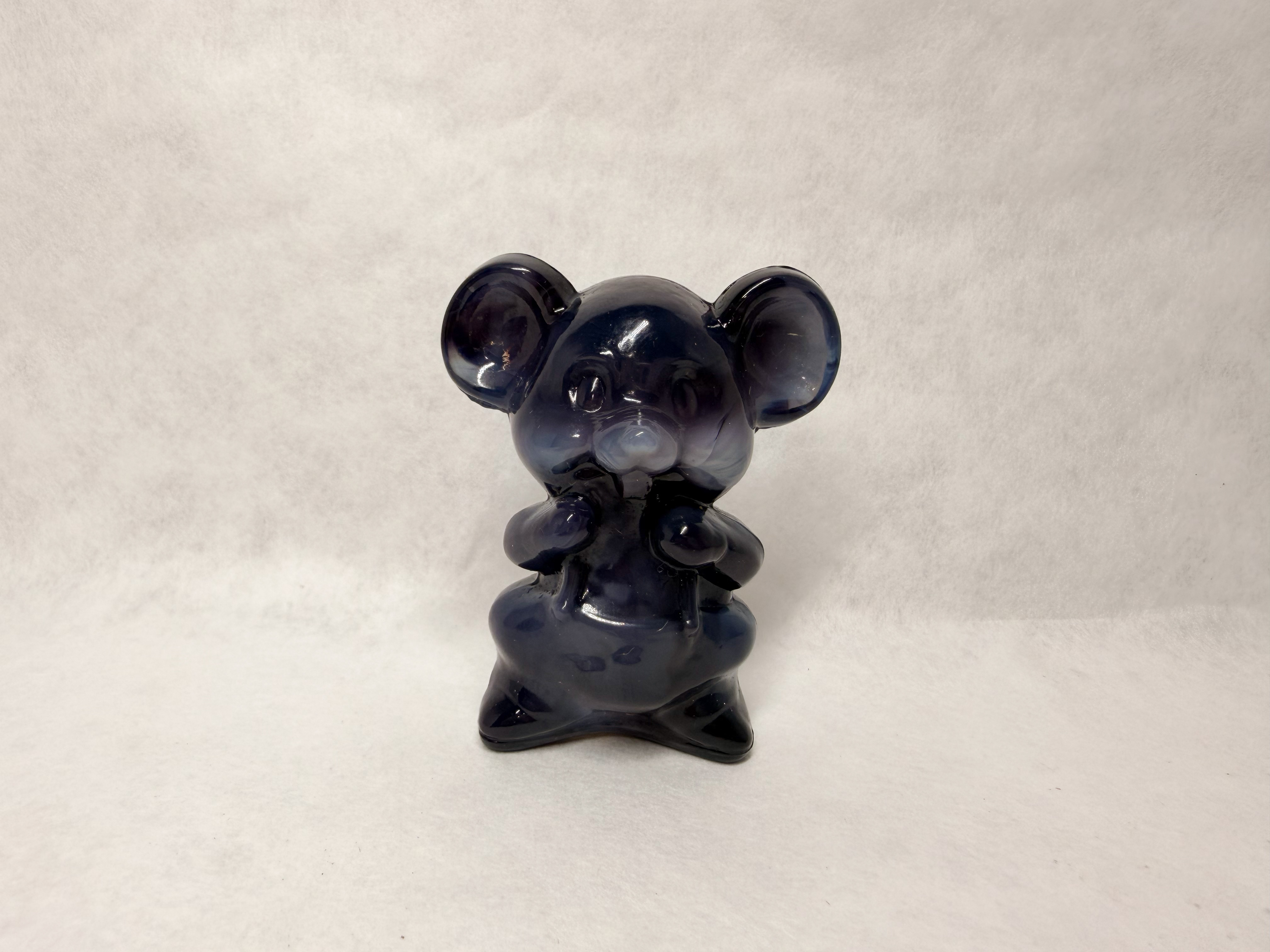 BOYD HEATHER GRAY GLASS MOUSE, 1988-1993