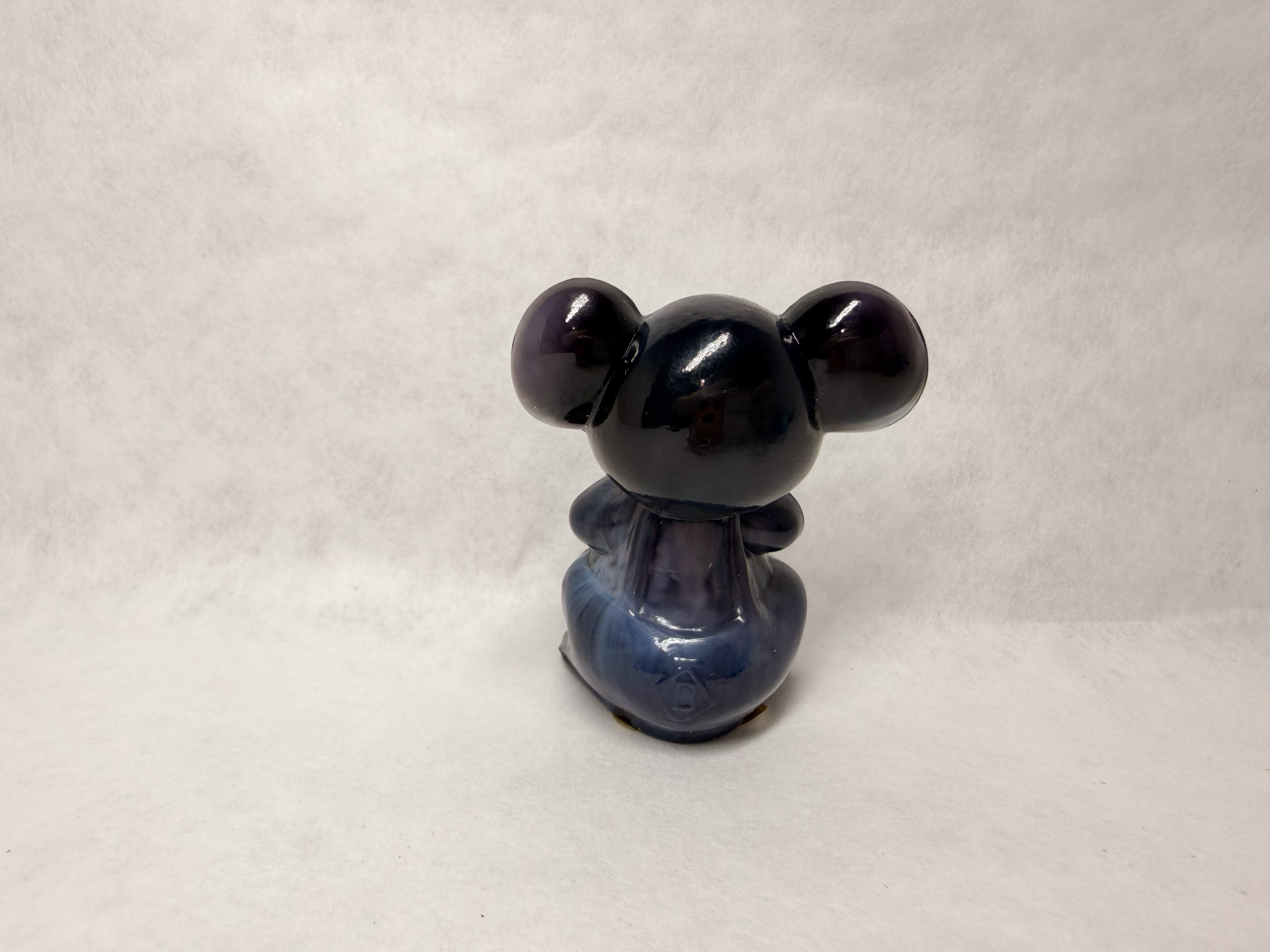 BOYD HEATHER GRAY GLASS MOUSE, 1988-1993