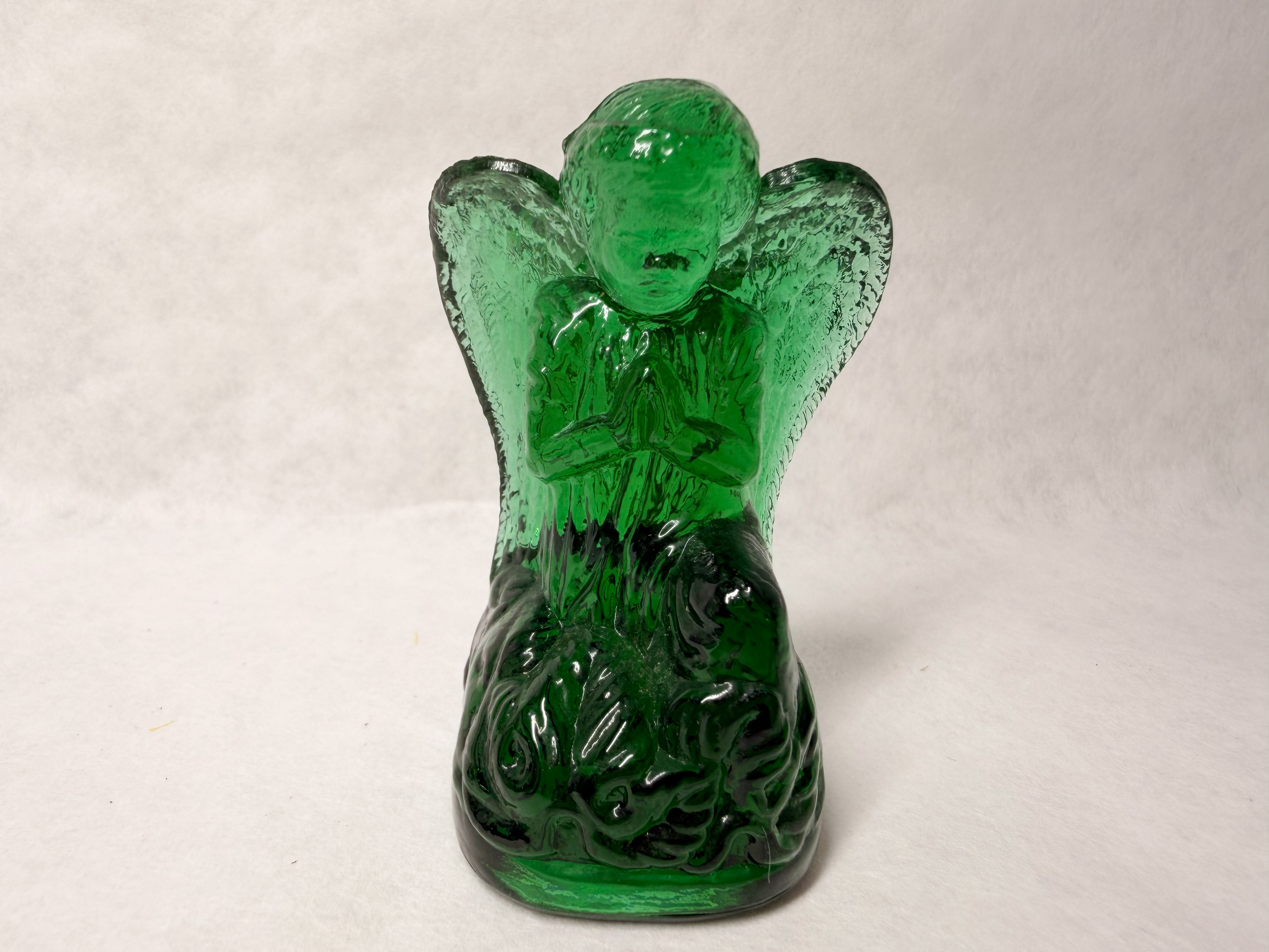 BOYD EMERALD GREEN GLASS ANGEL