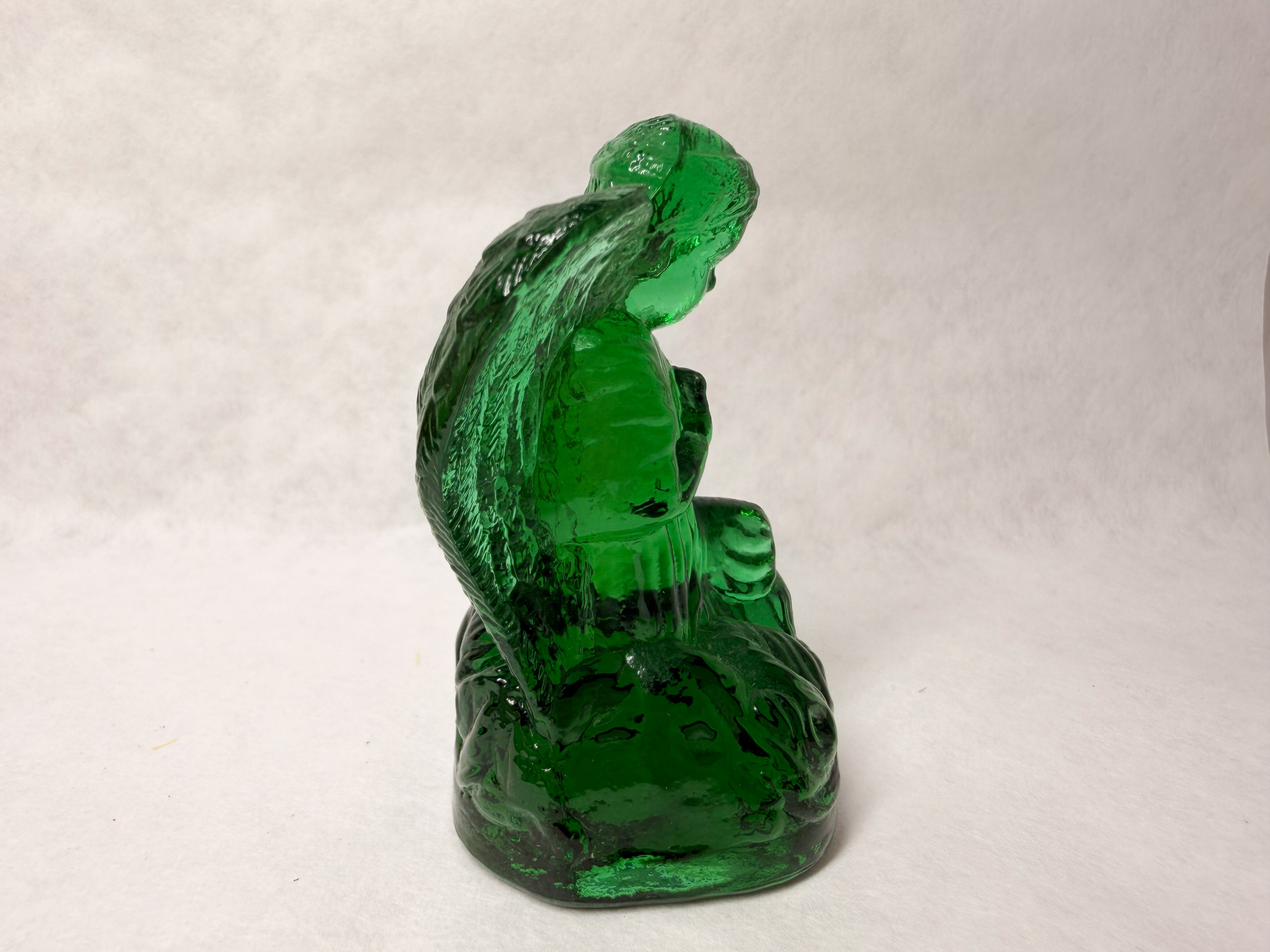 BOYD EMERALD GREEN GLASS ANGEL